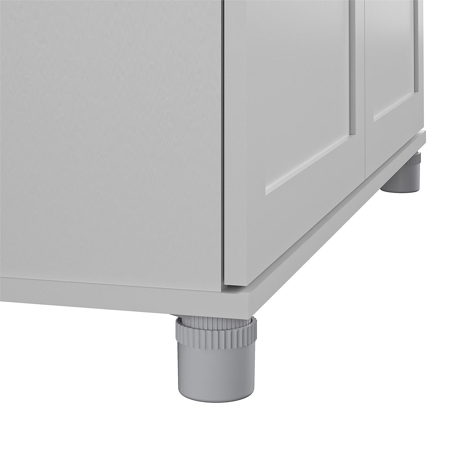 Lory Framed 36In Utility Cabinet - Dove Gray