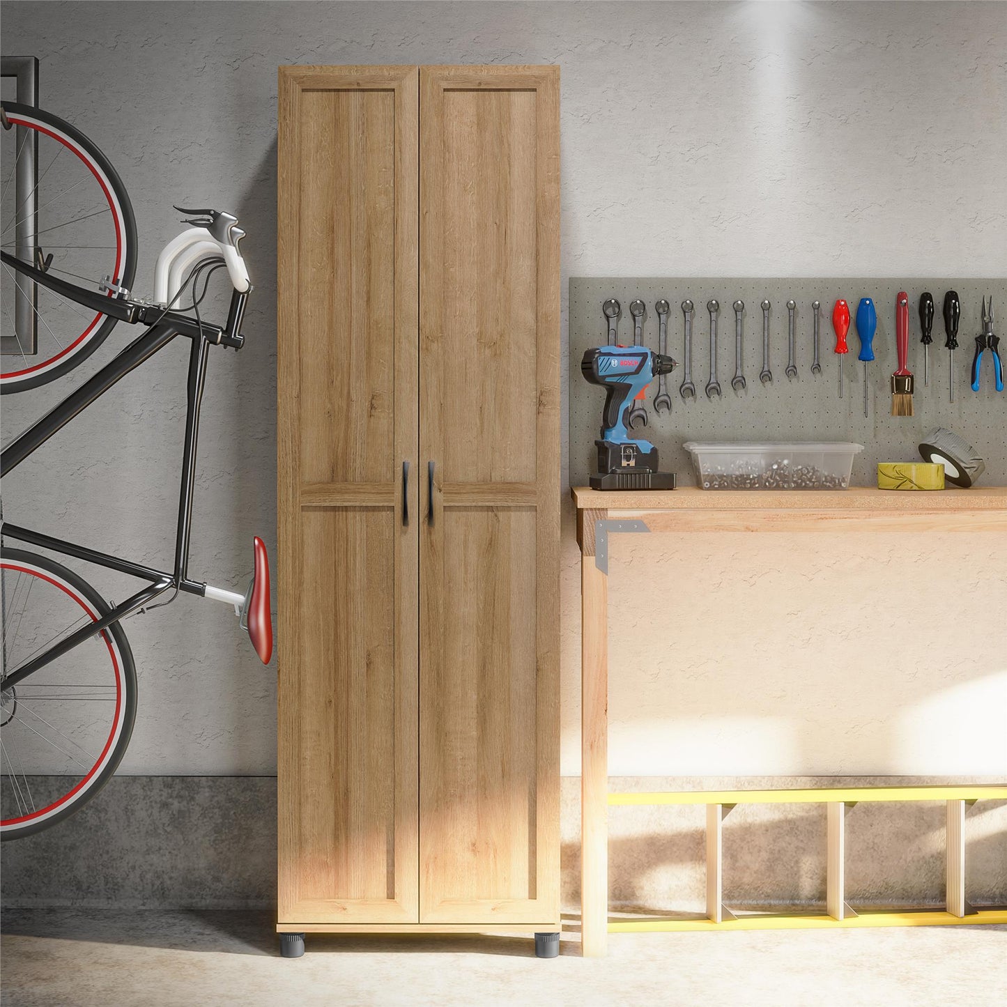 Basin Framed 24" Utility Cabinet - Natural
