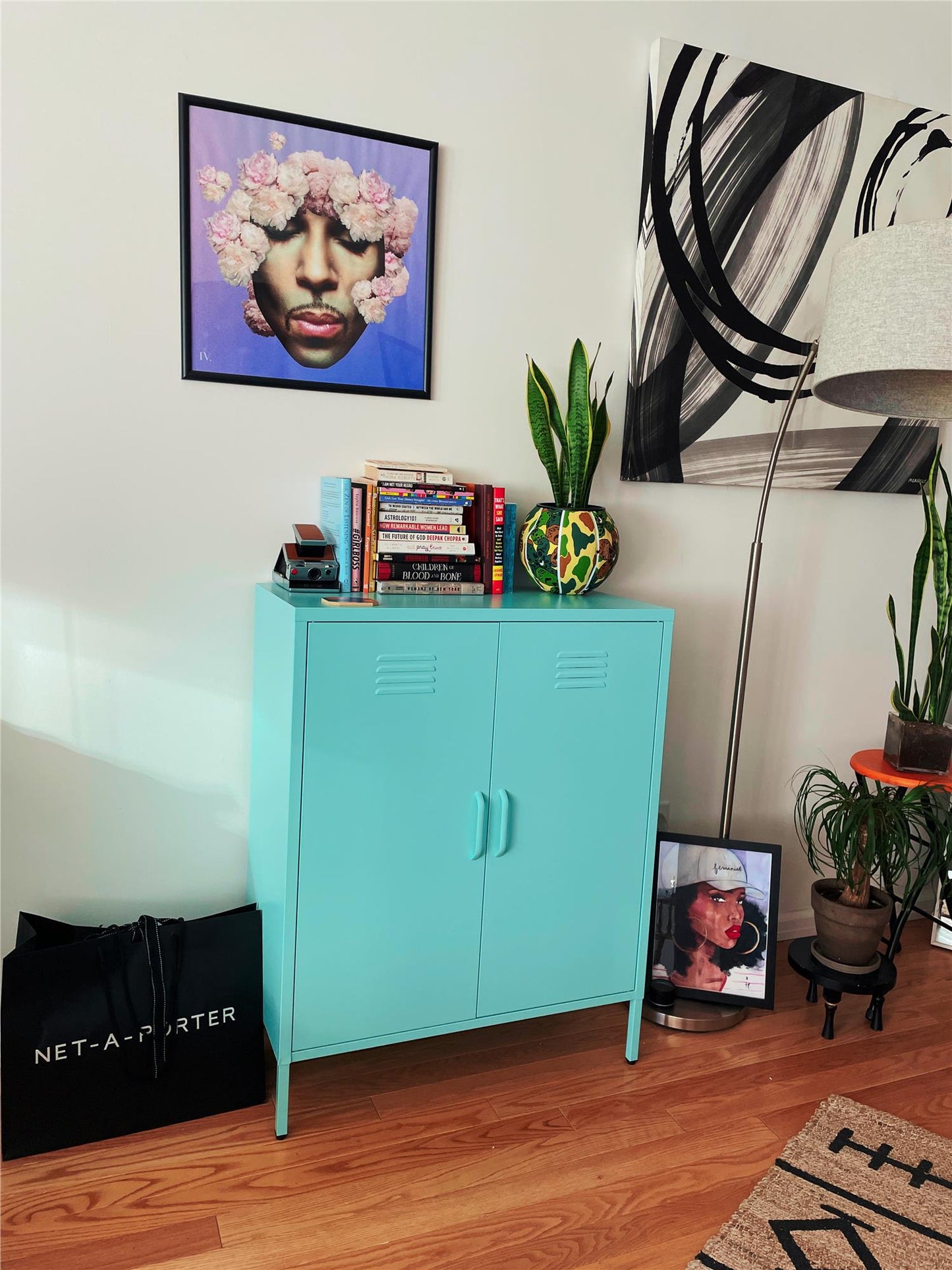 Cache 2 Door Metal Locker Storage Cabinet - Spearmint