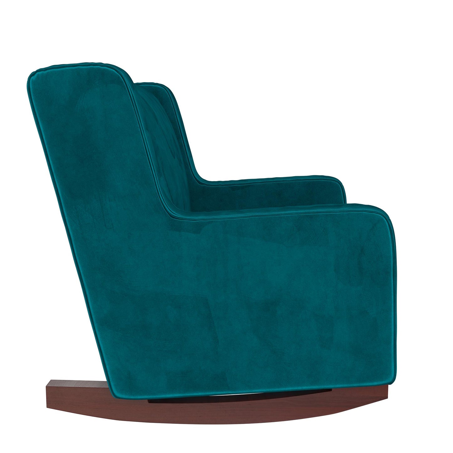 Baby Relax Hadley Upholstered Double Rocker Chair, Green Velvet - Green