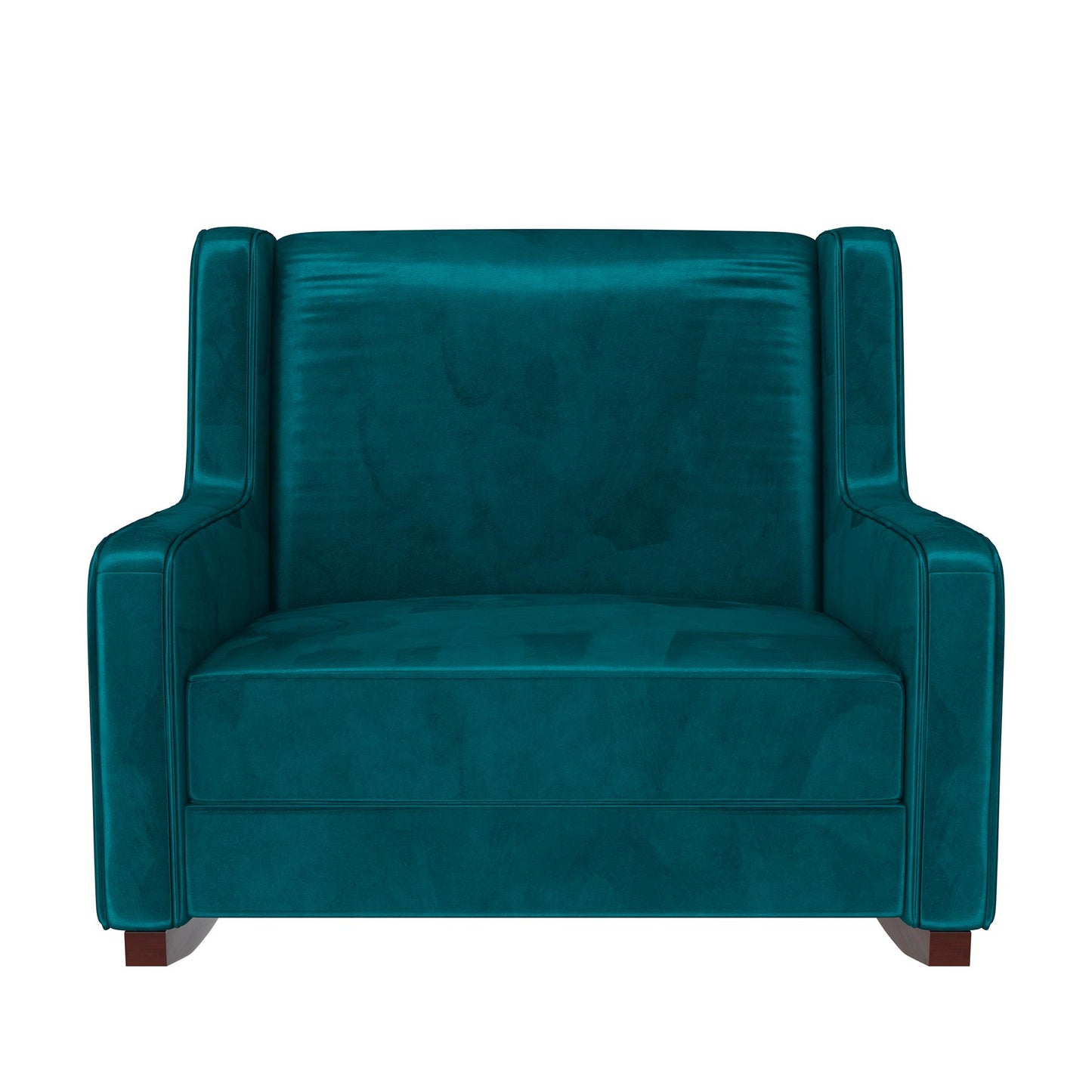 Baby Relax Hadley Upholstered Double Rocker Chair, Green Velvet - Green