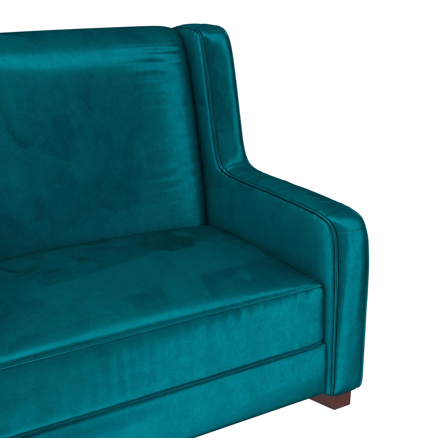 Baby Relax Hadley Upholstered Double Rocker Chair, Green Velvet - Green