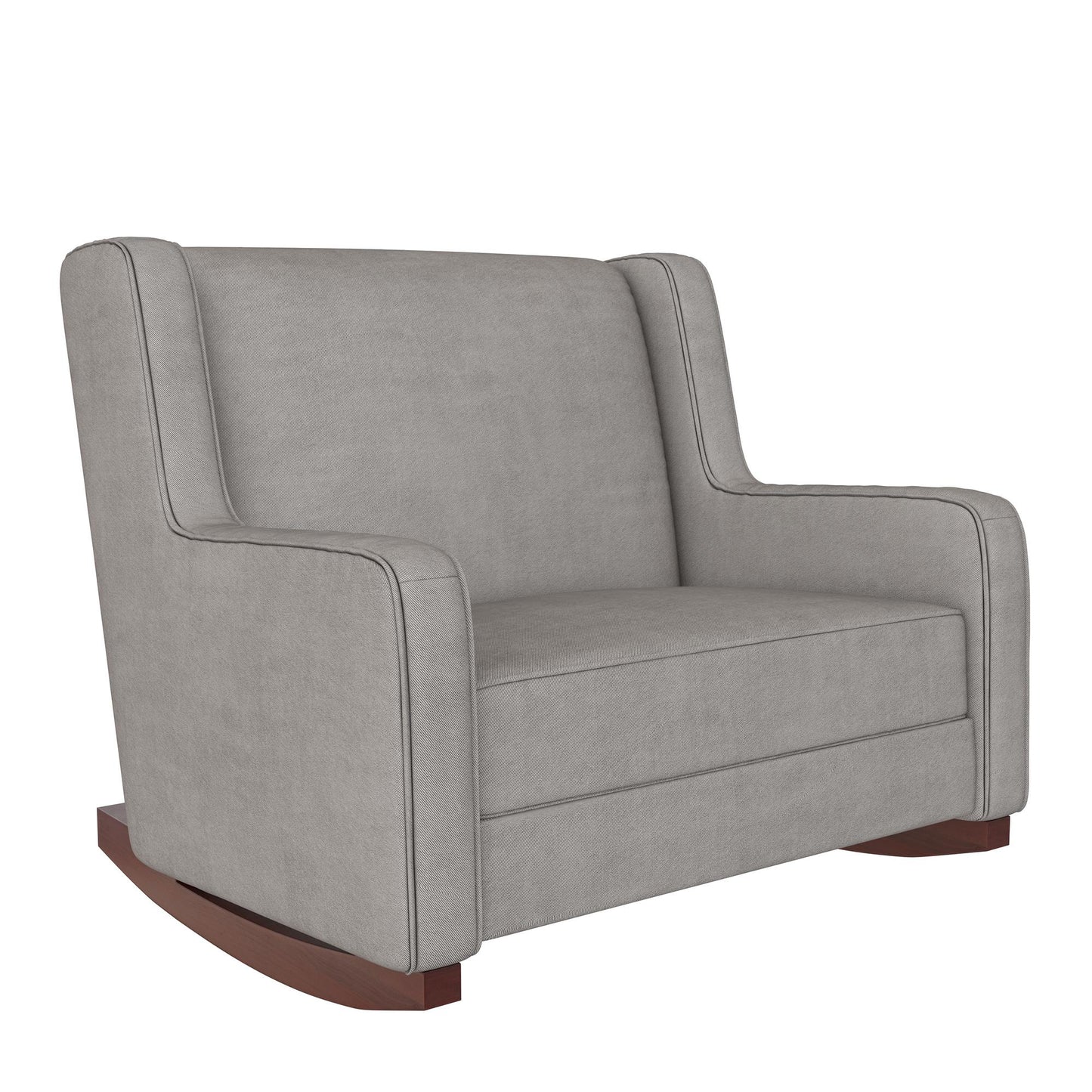 Hadley Double Rocker Chair Extra Wide for Complete Comfort - Taupe