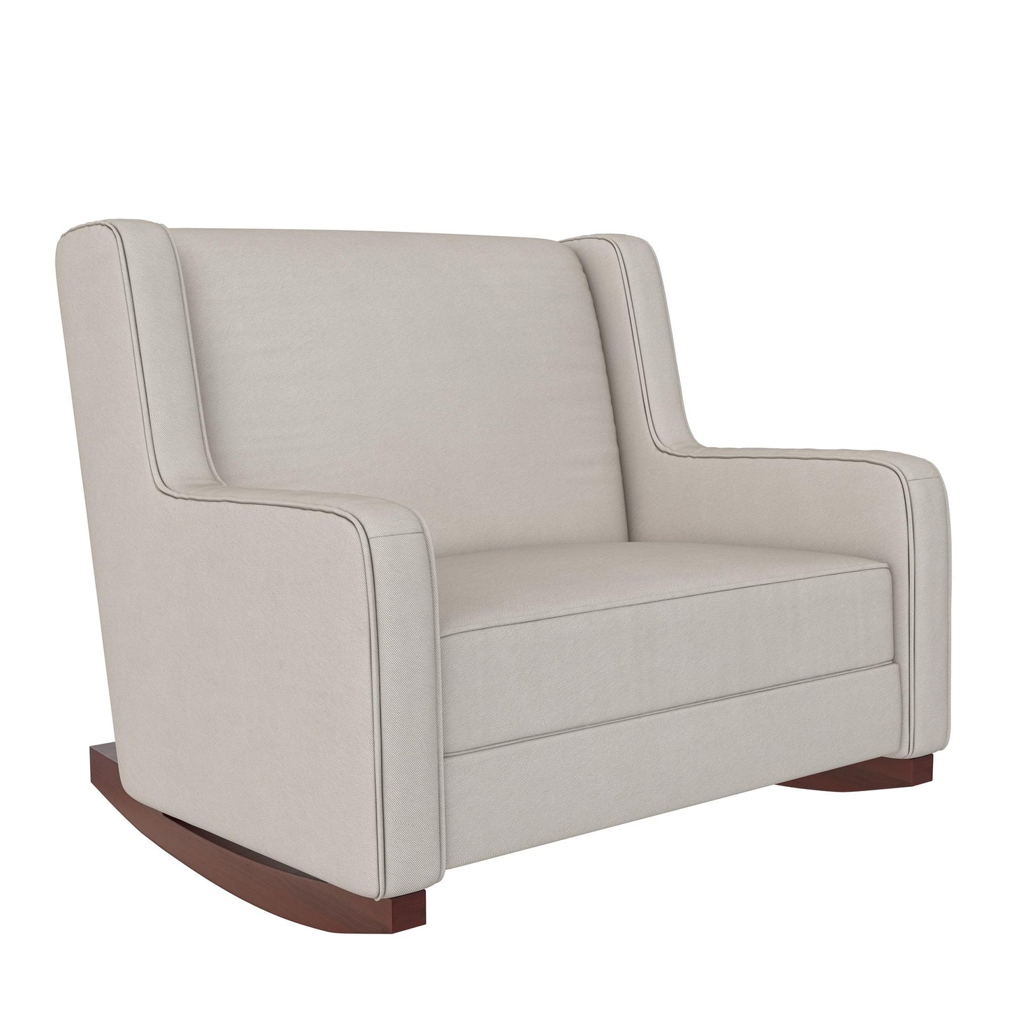 Hadley Double Rocker Chair Extra Wide for Complete Comfort - Beige
