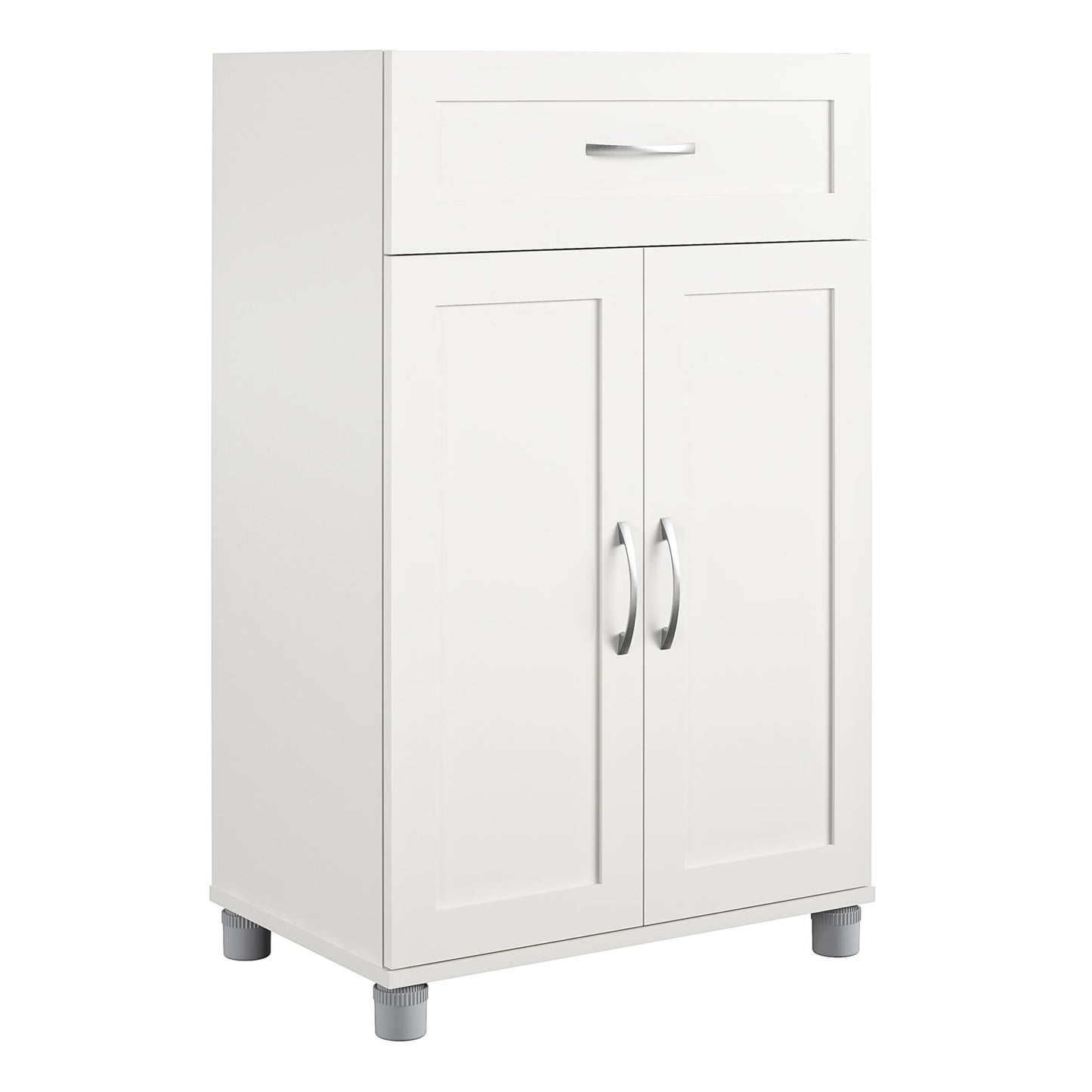 Lory Framed 2 Door/1 Drawer Base Cabinet - White