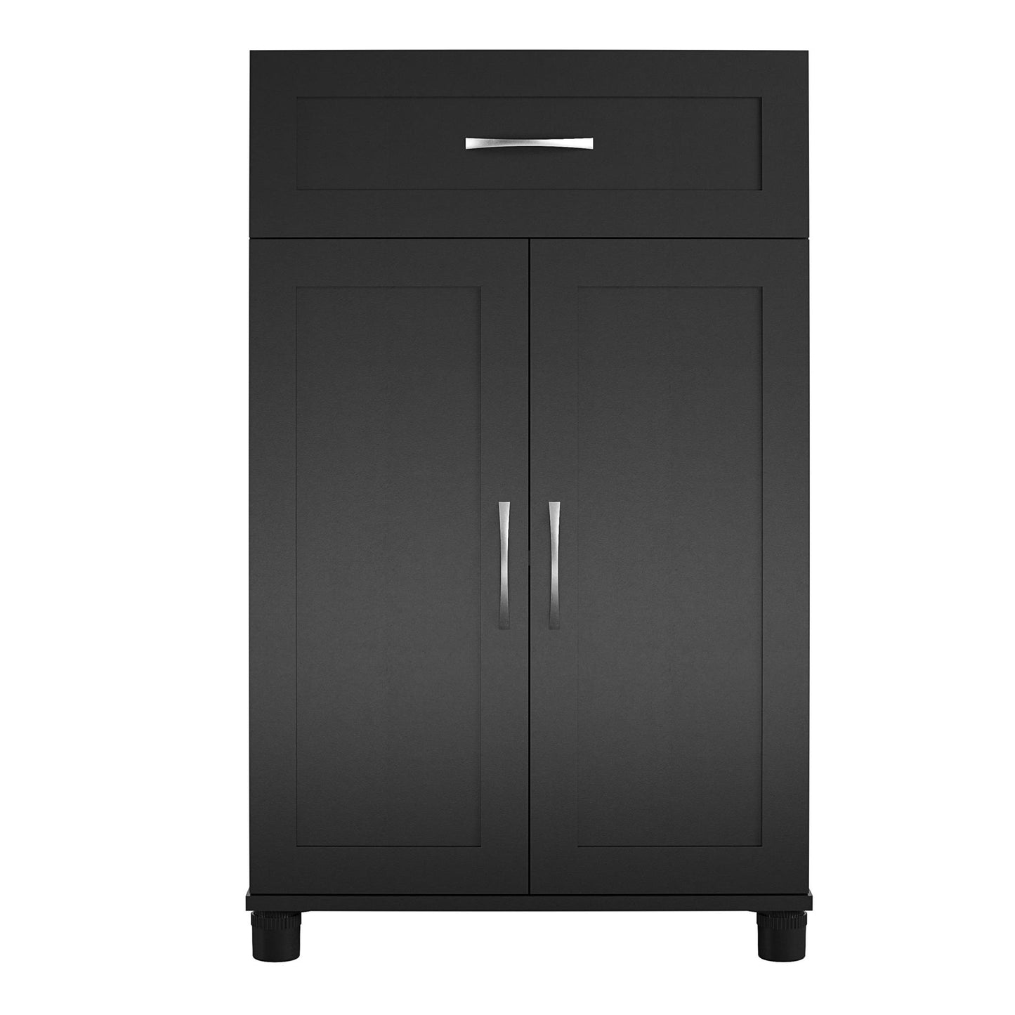 Lory Framed 2 Door/1 Drawer Base Cabinet - Black