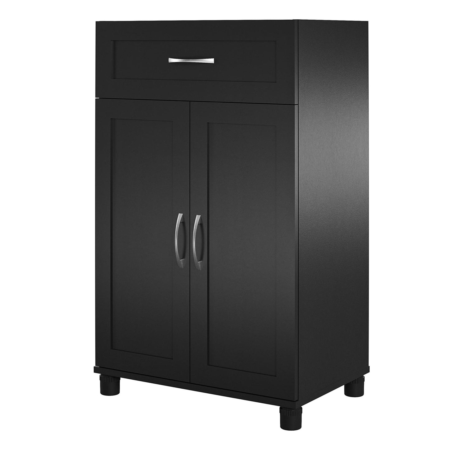 Lory Framed 2 Door/1 Drawer Base Cabinet - Black