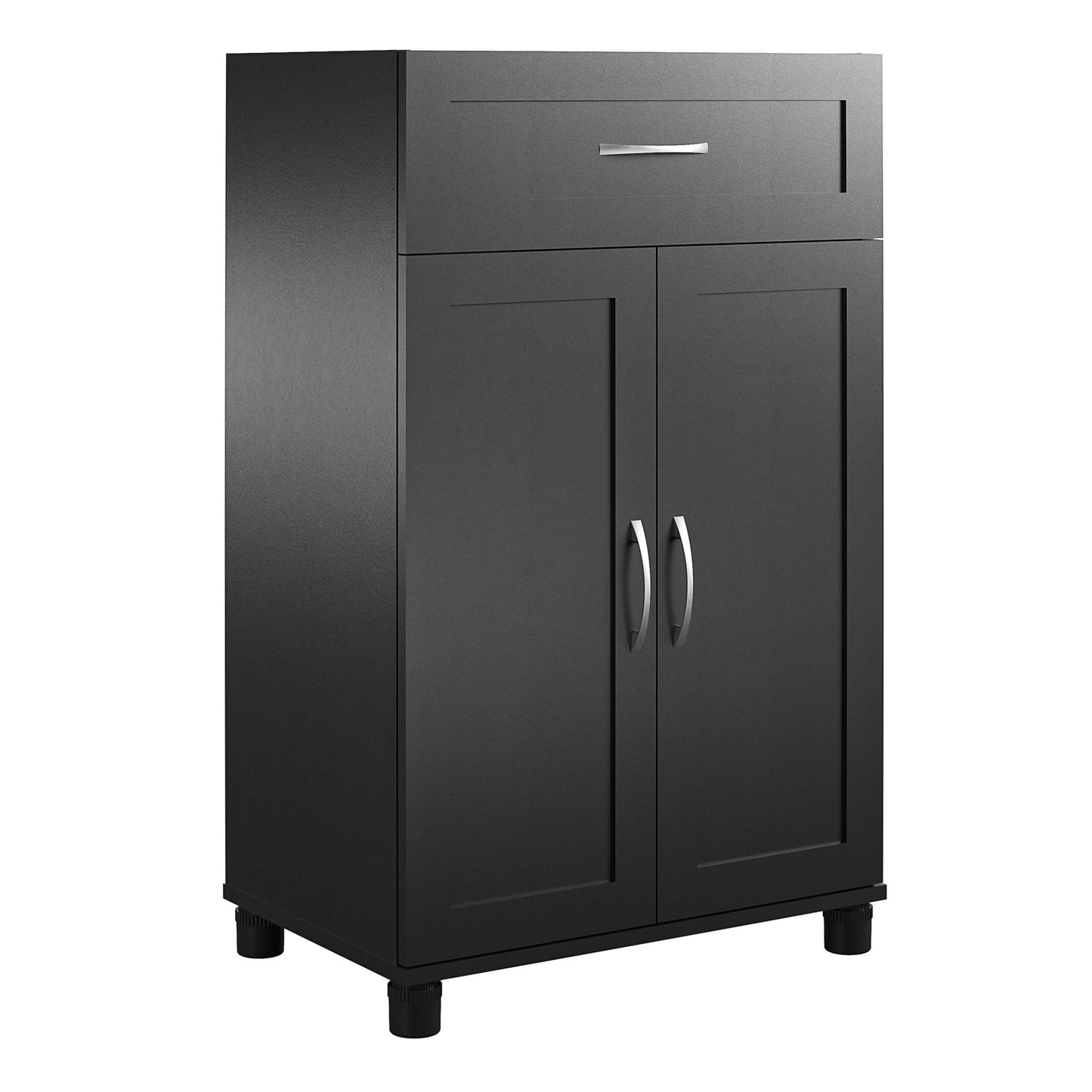 Lory Framed 2 Door/1 Drawer Base Cabinet - Black