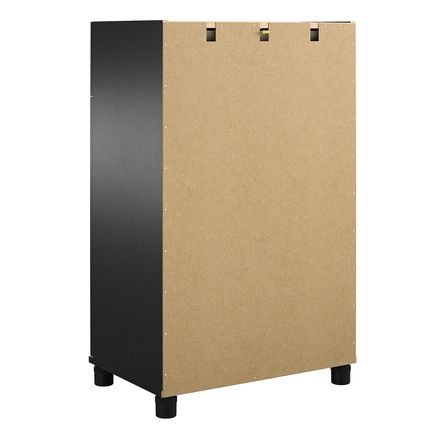 Lory Framed 2 Door/1 Drawer Base Cabinet - Black
