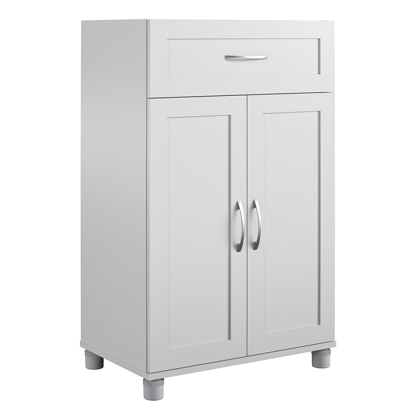 Lory Framed 2 Door/1 Drawer Base Cabinet - Dove Gray