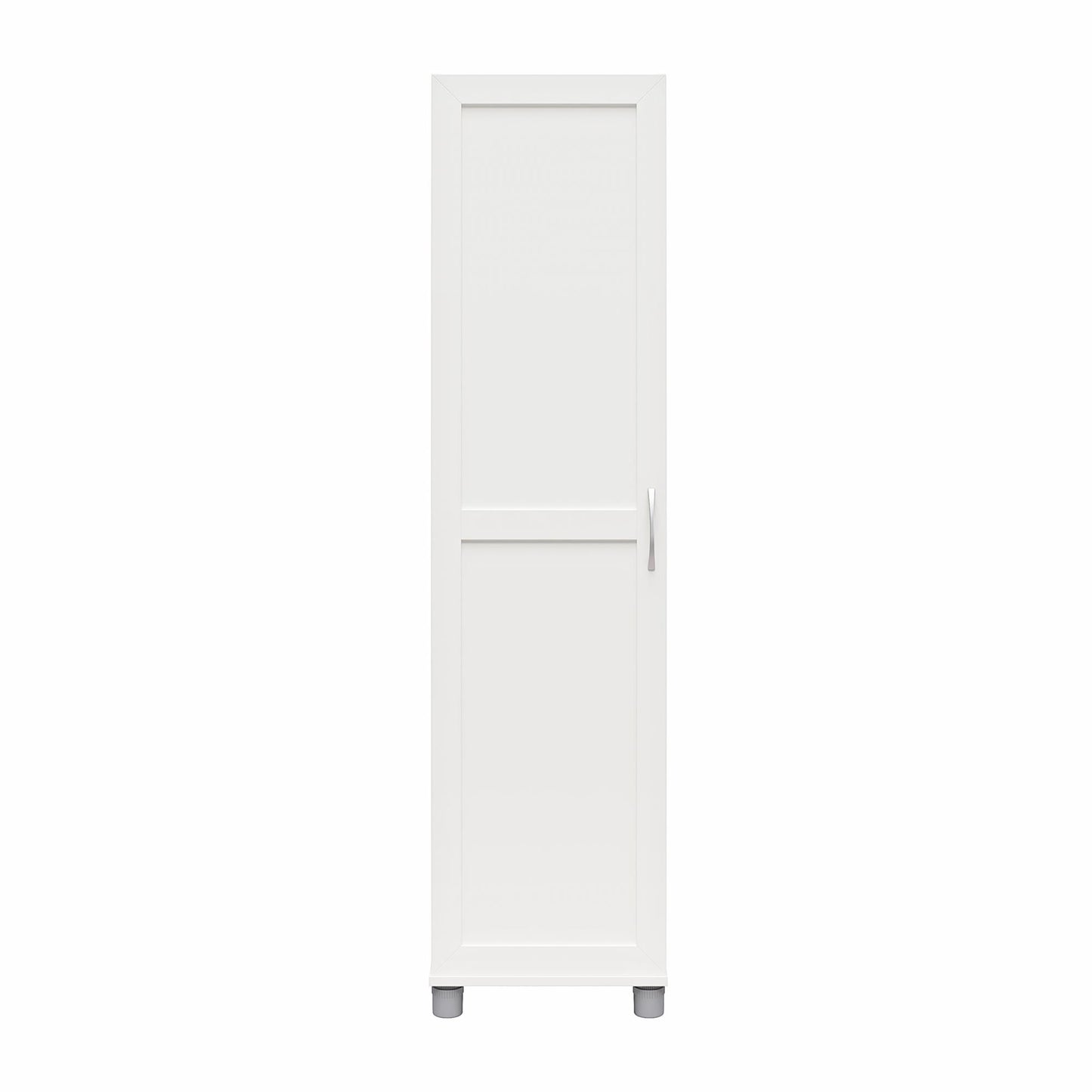 Lory Framed 60In Tall Storage Cabinet - White