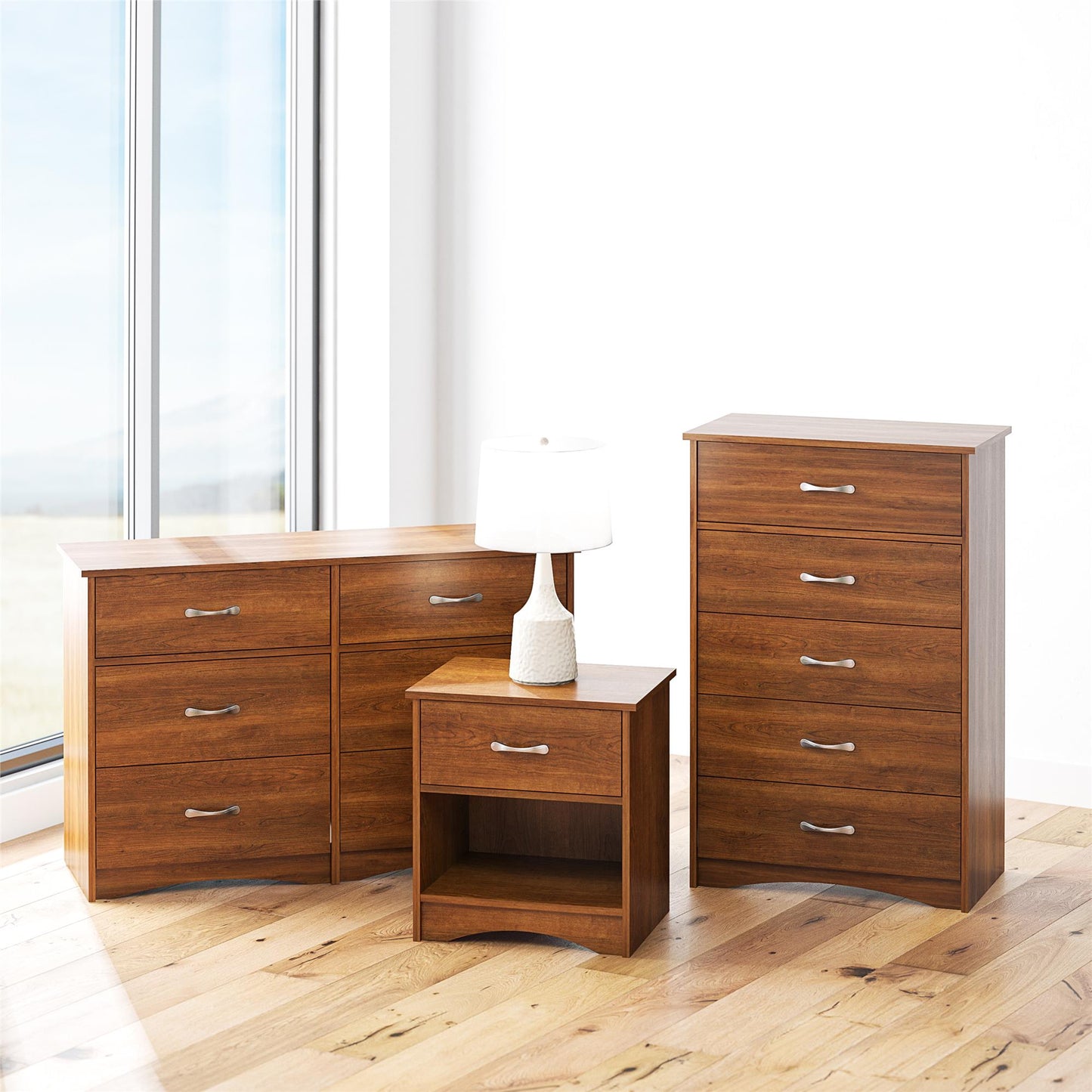 Jerry Hill 5 Drawer Dresser - Inspire Cherry