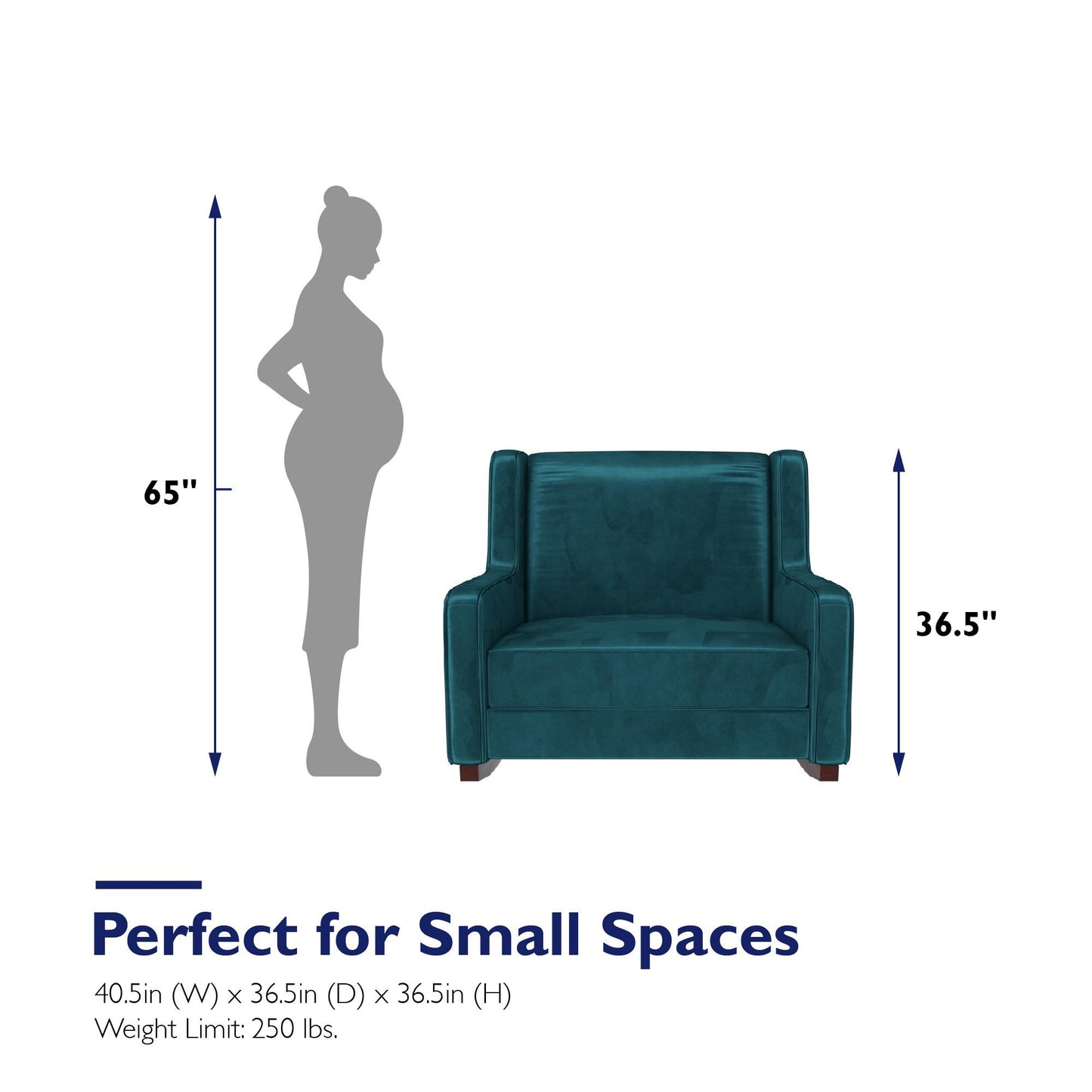 Baby Relax Hadley Upholstered Double Rocker Chair, Green Velvet - Green