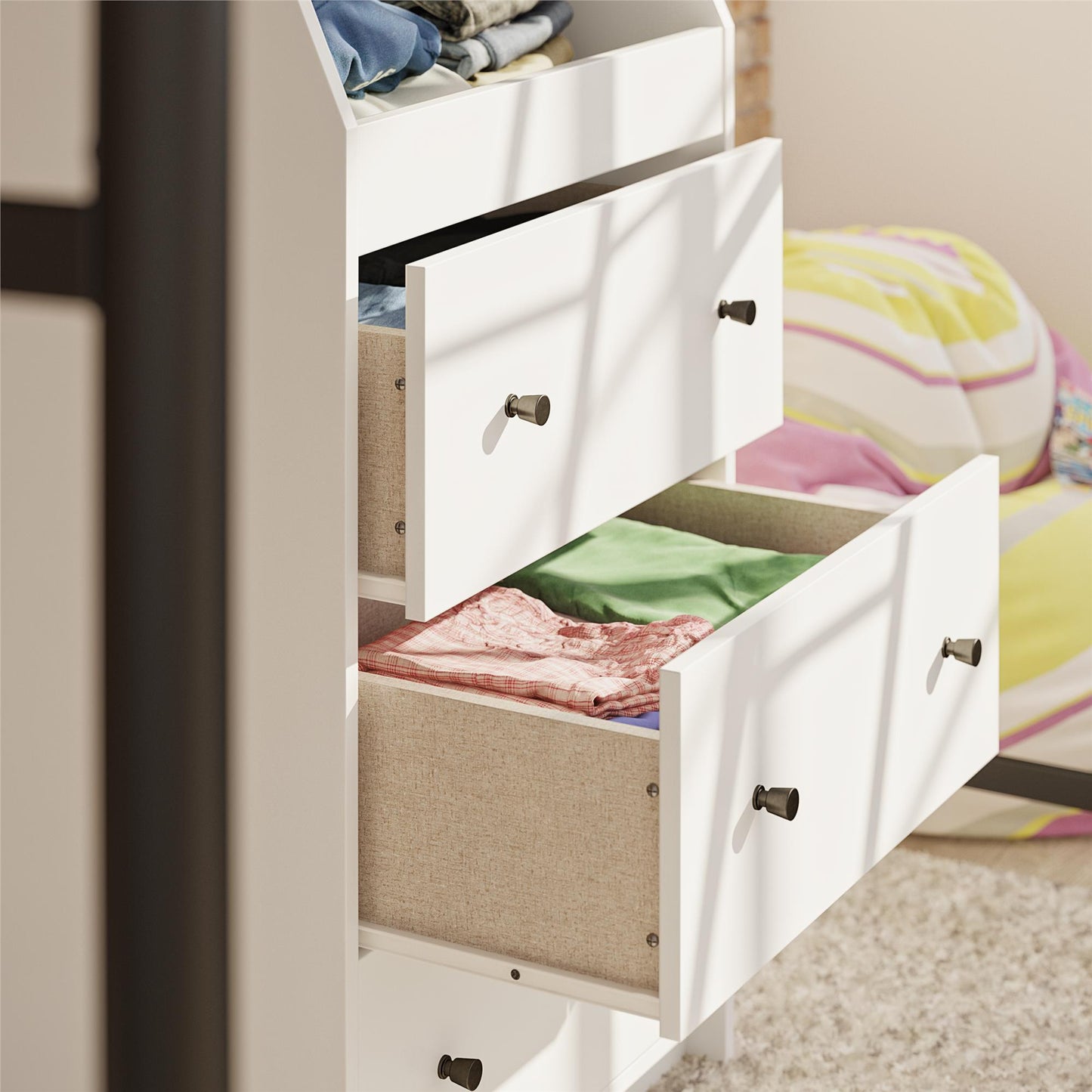The Loft 3 Drawer Dresser - White