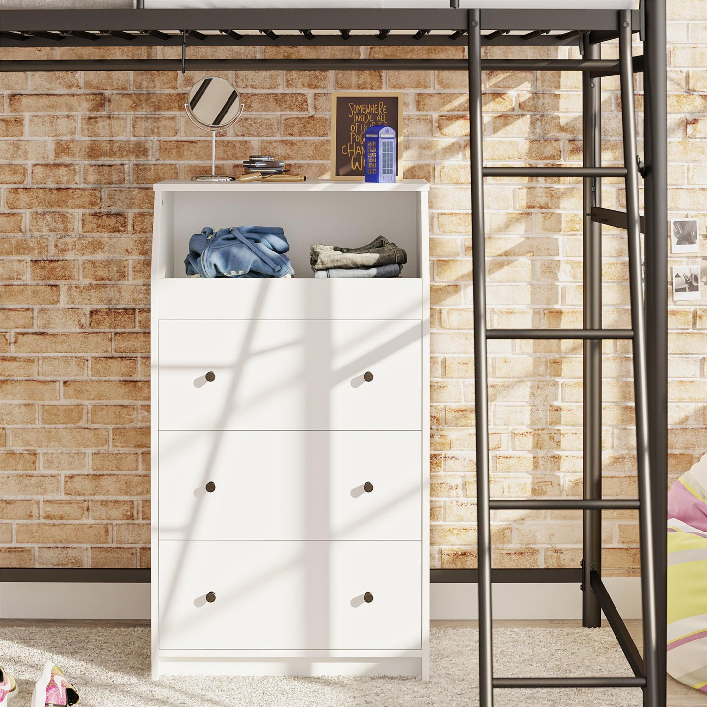 The Loft 3 Drawer Dresser - White