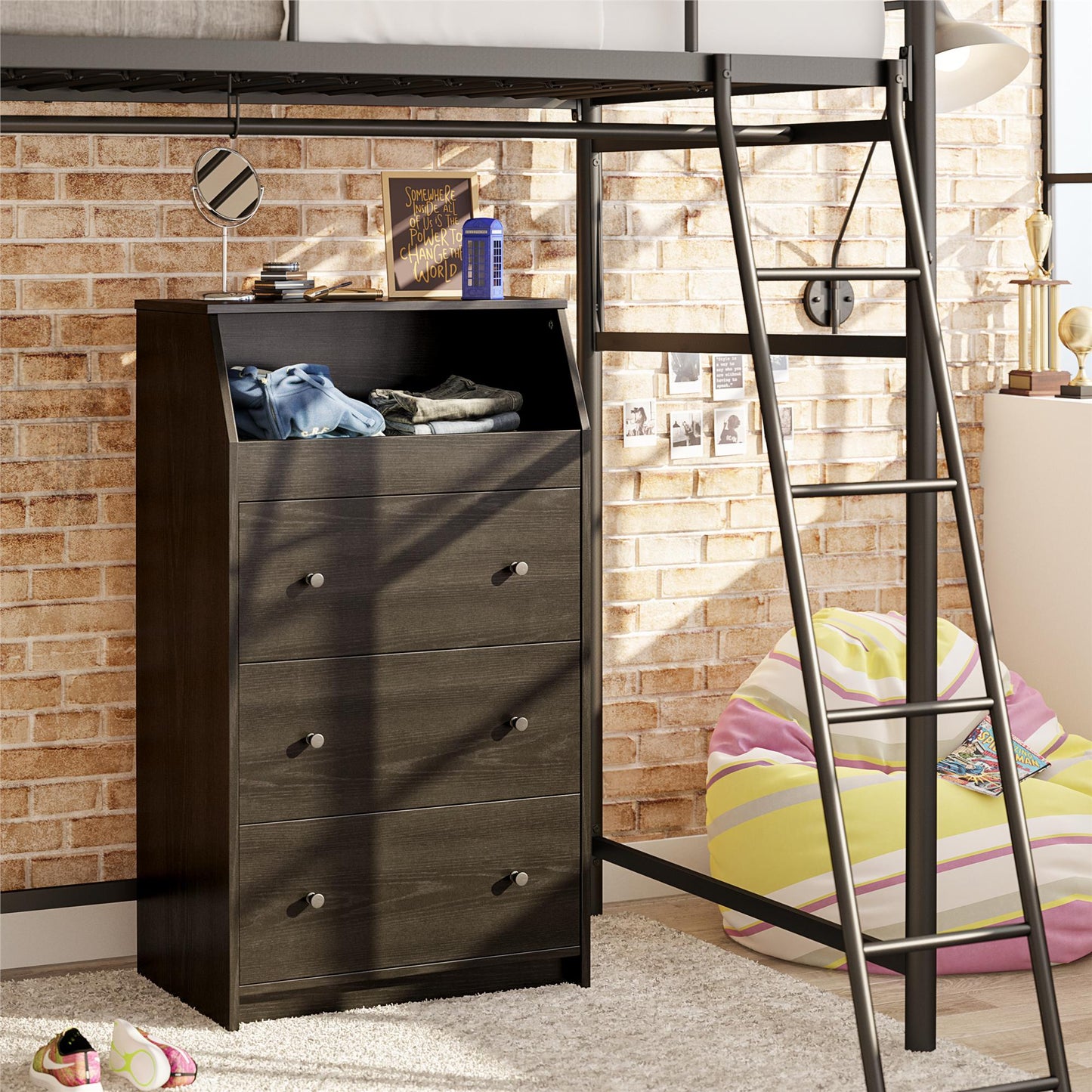 The Loft 3 Drawer Dresser - White