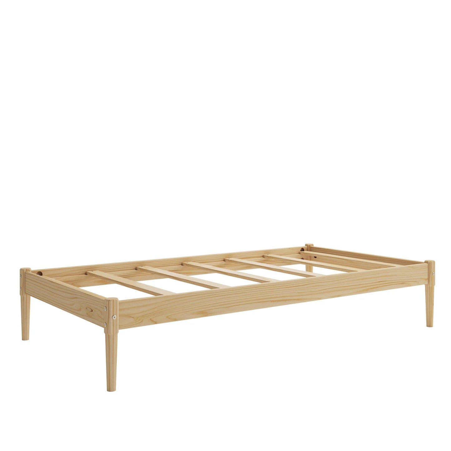 DHP Lorriana Wood Platform Bed, Twin Size, Natural - Natural - Twin