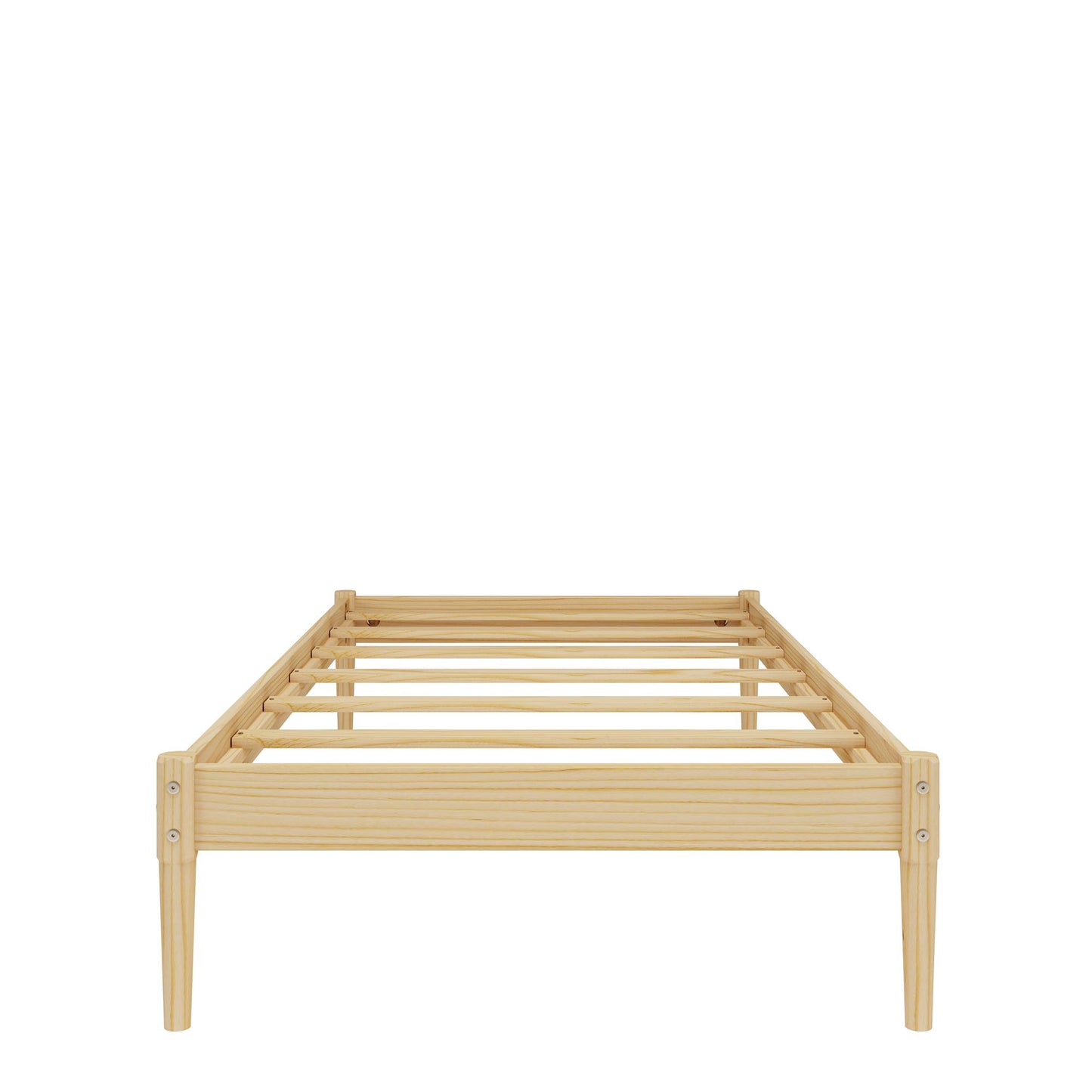 DHP Lorriana Wood Platform Bed, Twin Size, Natural - Natural - Twin