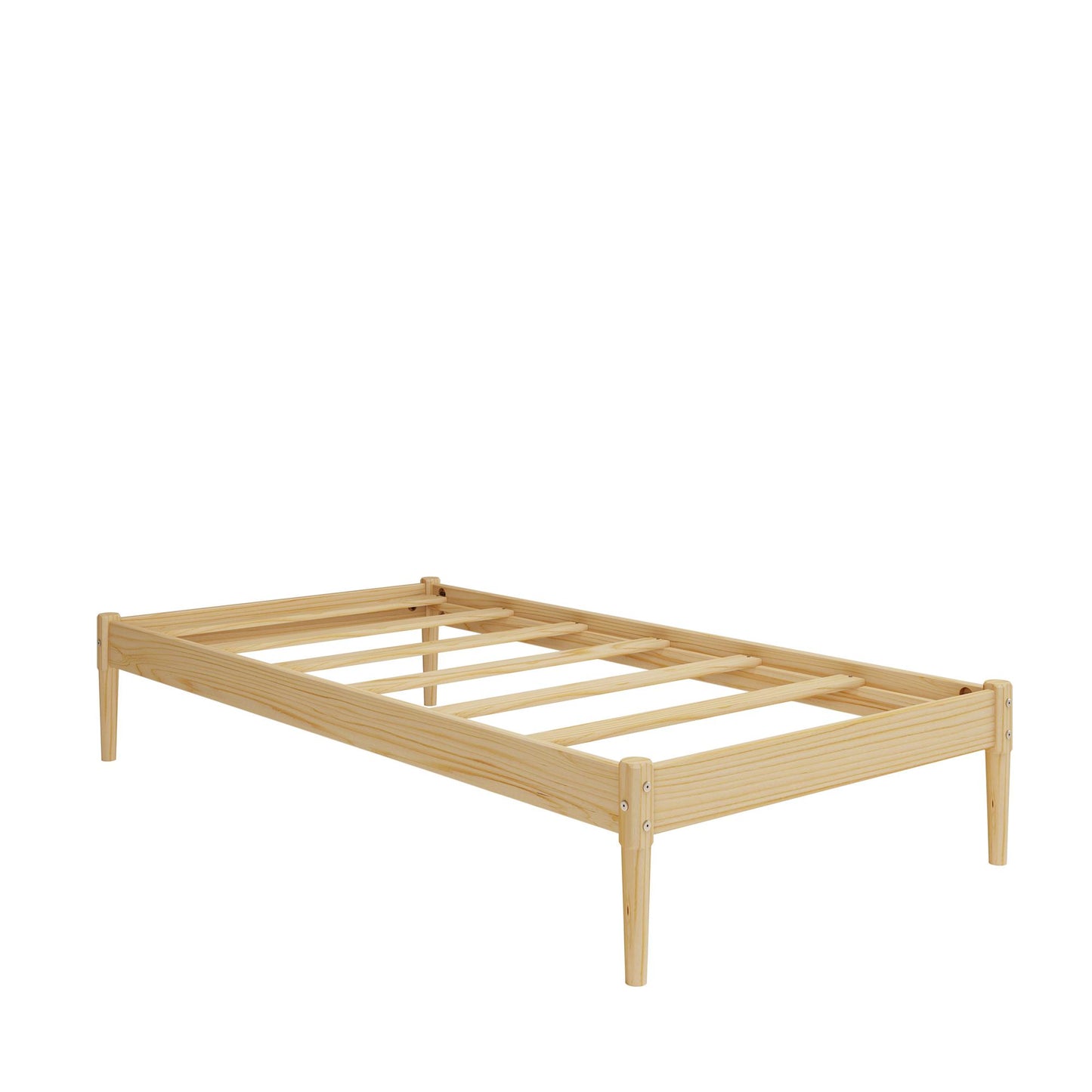 DHP Lorriana Wood Platform Bed, Twin Size, Natural - Natural - Twin
