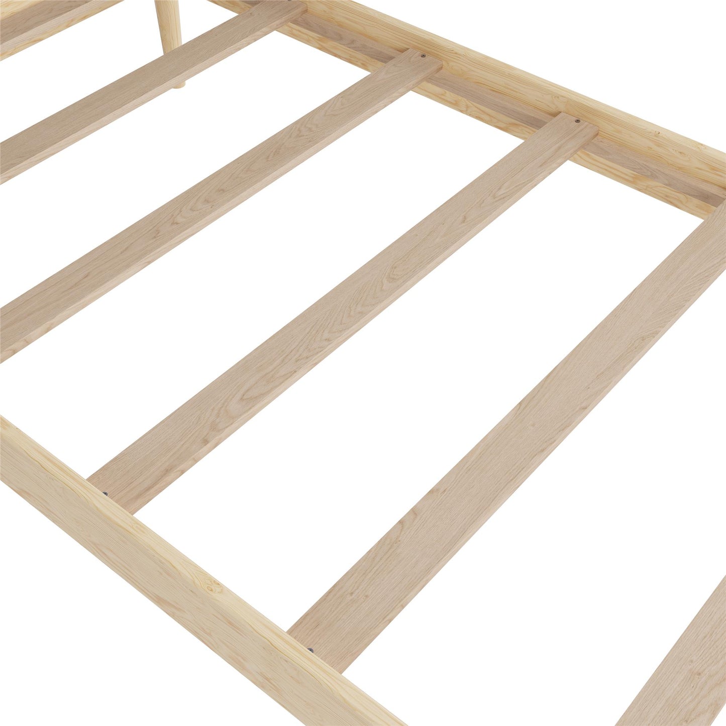 DHP Lorriana Wood Platform Bed, Twin Size, Natural - Natural - Twin