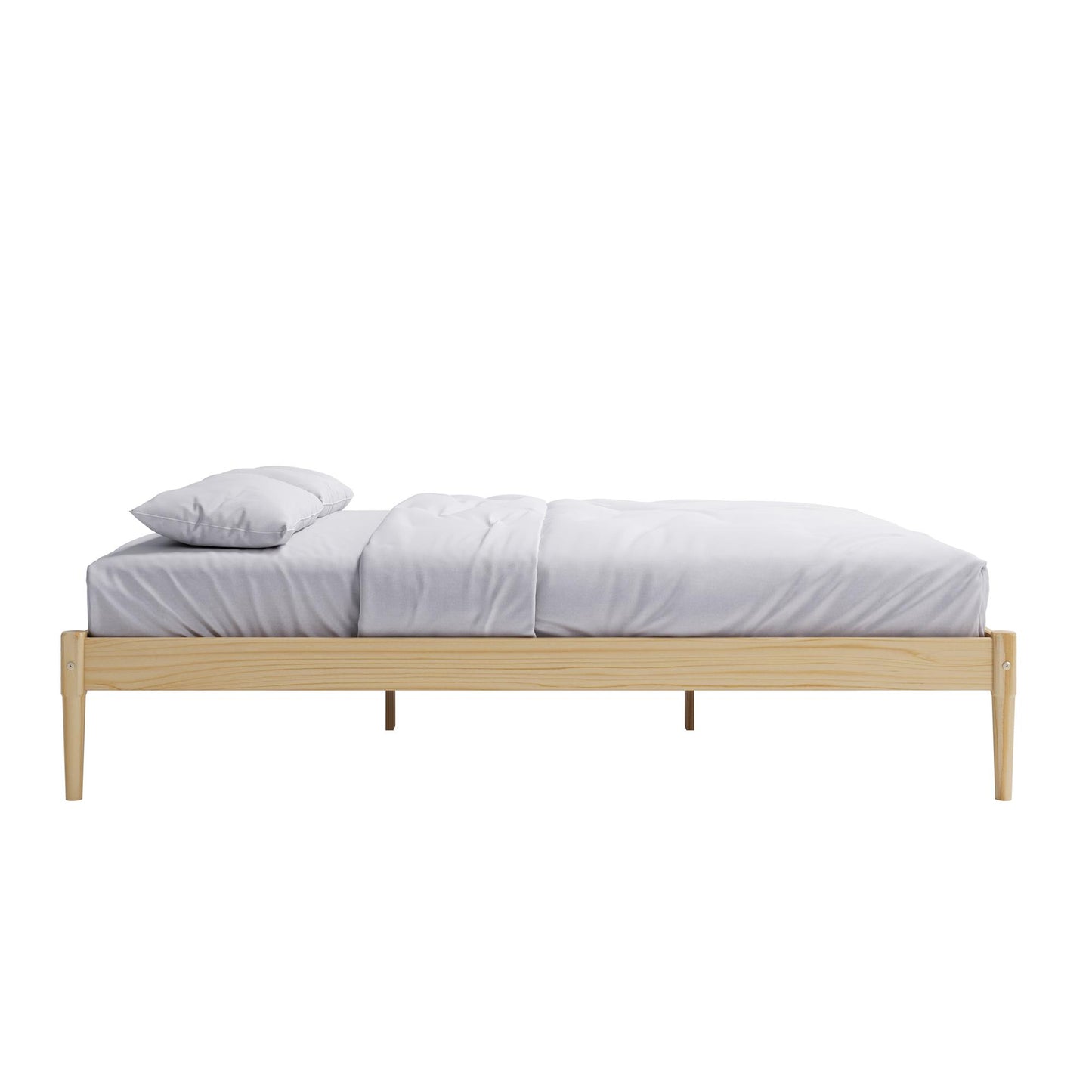 DHP Lorriana Wood Platform Bed, Queen Size, Natural - Natural - Queen