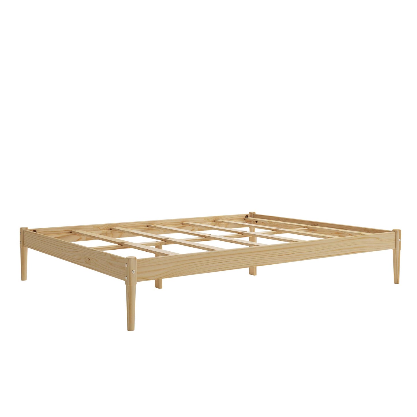 DHP Lorriana Wood Platform Bed, Queen Size, Natural - Natural - Queen