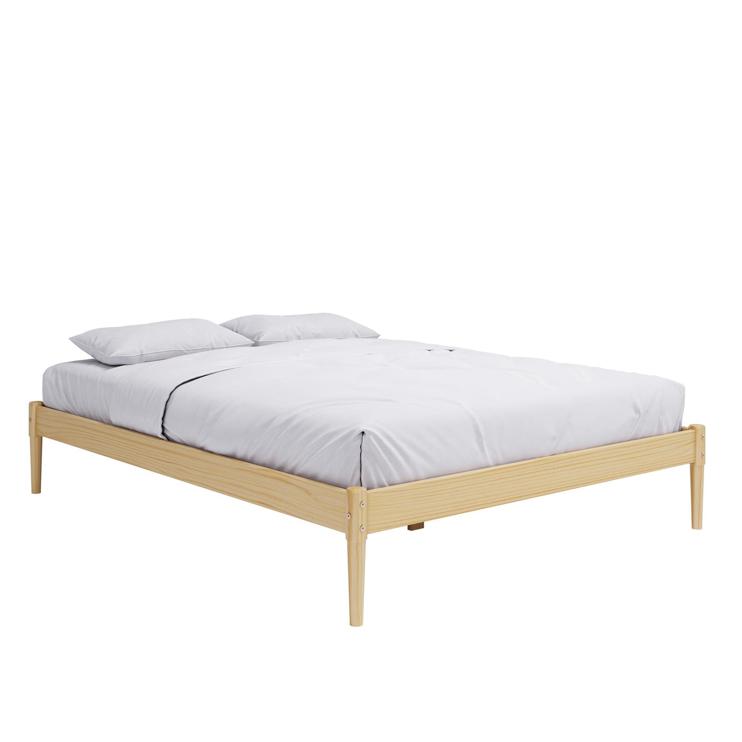DHP Lorriana Wood Platform Bed, Queen Size, Natural - Natural - Queen