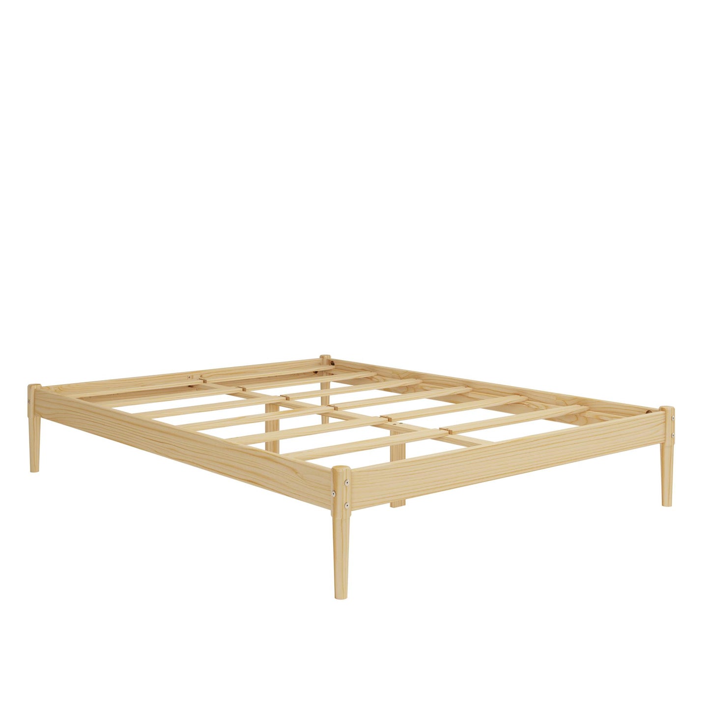 DHP Lorriana Wood Platform Bed, Queen Size, Natural - Natural - Queen