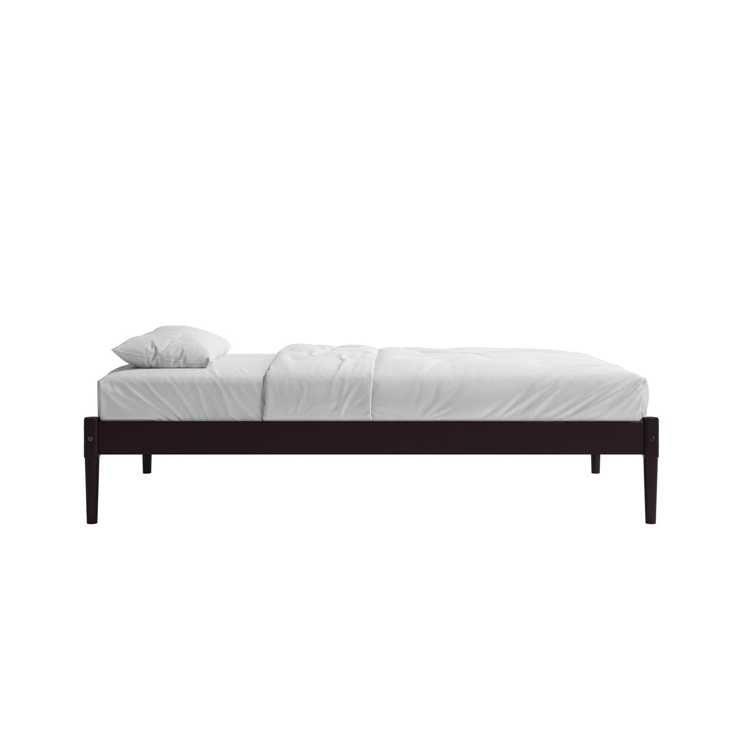 DHP Lorriana Wood Platform Bed, Twin Size, Espresso - Espresso - Twin
