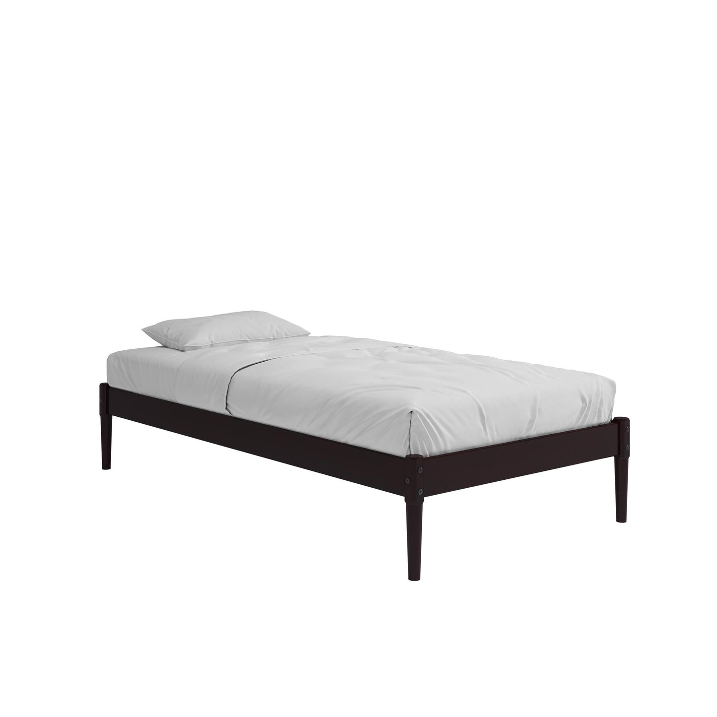 DHP Lorriana Wood Platform Bed, Twin Size, Espresso - Espresso - Twin