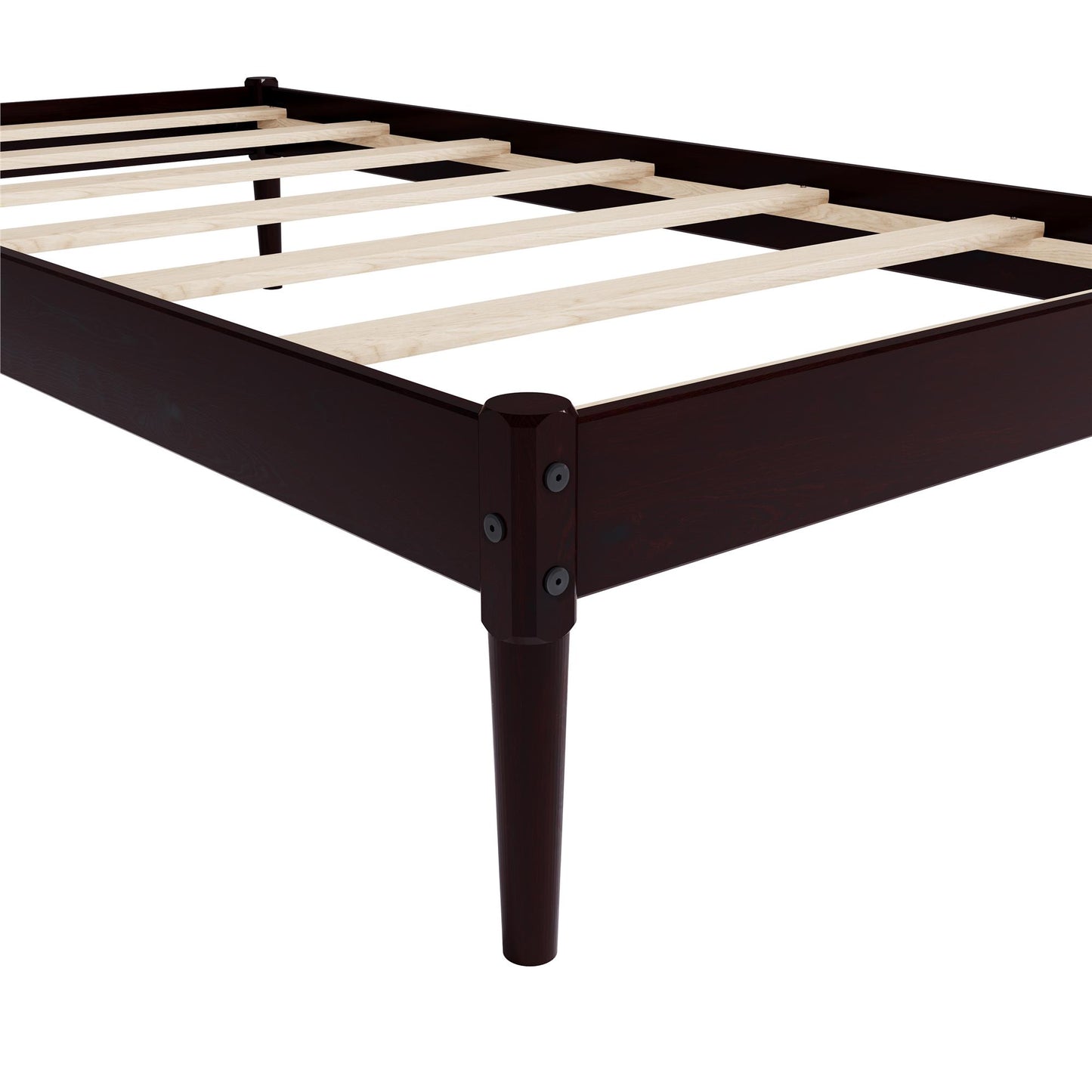 DHP Lorriana Wood Platform Bed, Twin Size, Espresso - Espresso - Twin