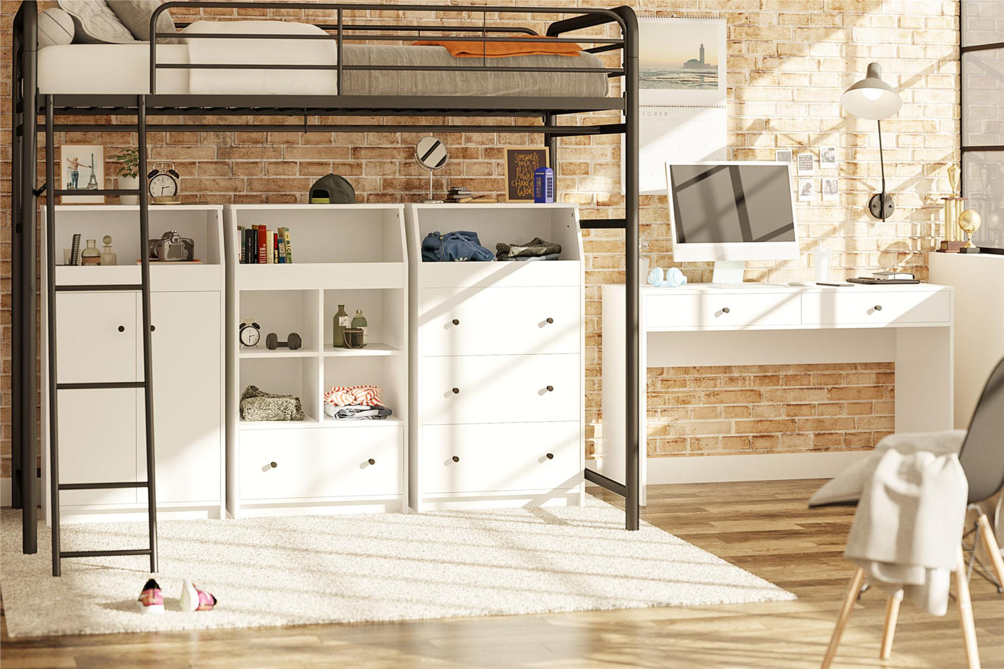 The Loft 3 Drawer Dresser - White