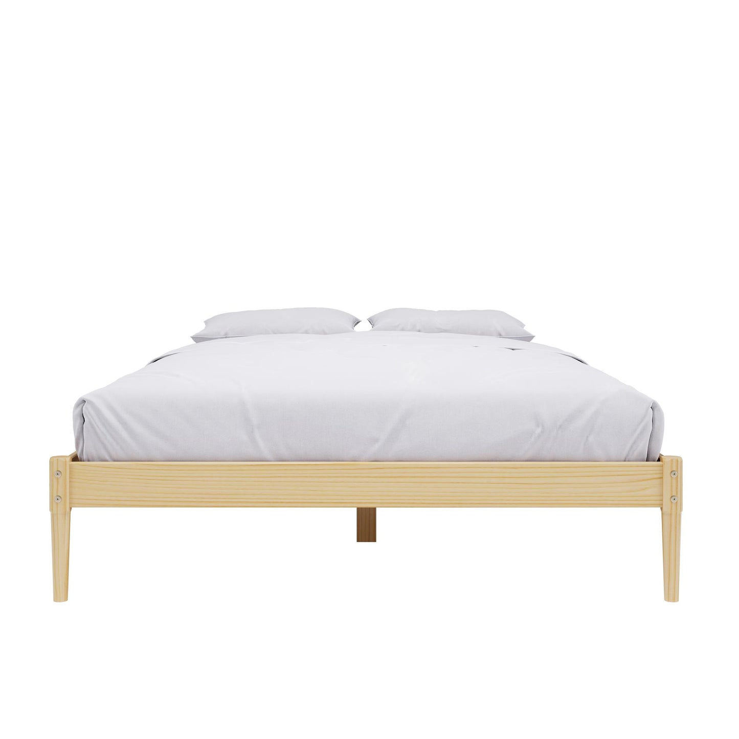DHP Lorriana Wood Platform Bed, Full Size, Natural - Natural - Full