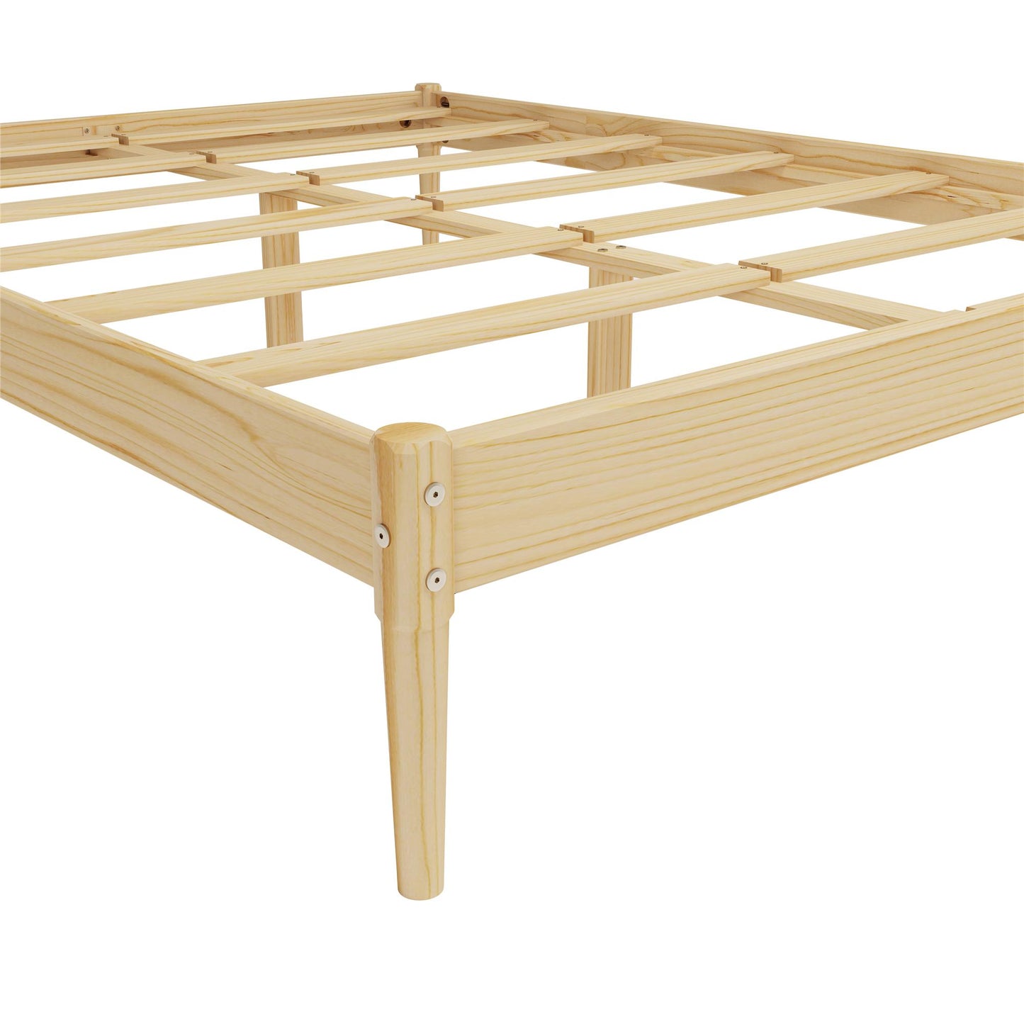 DHP Lorriana Wood Platform Bed, Full Size, Natural - Natural - Full