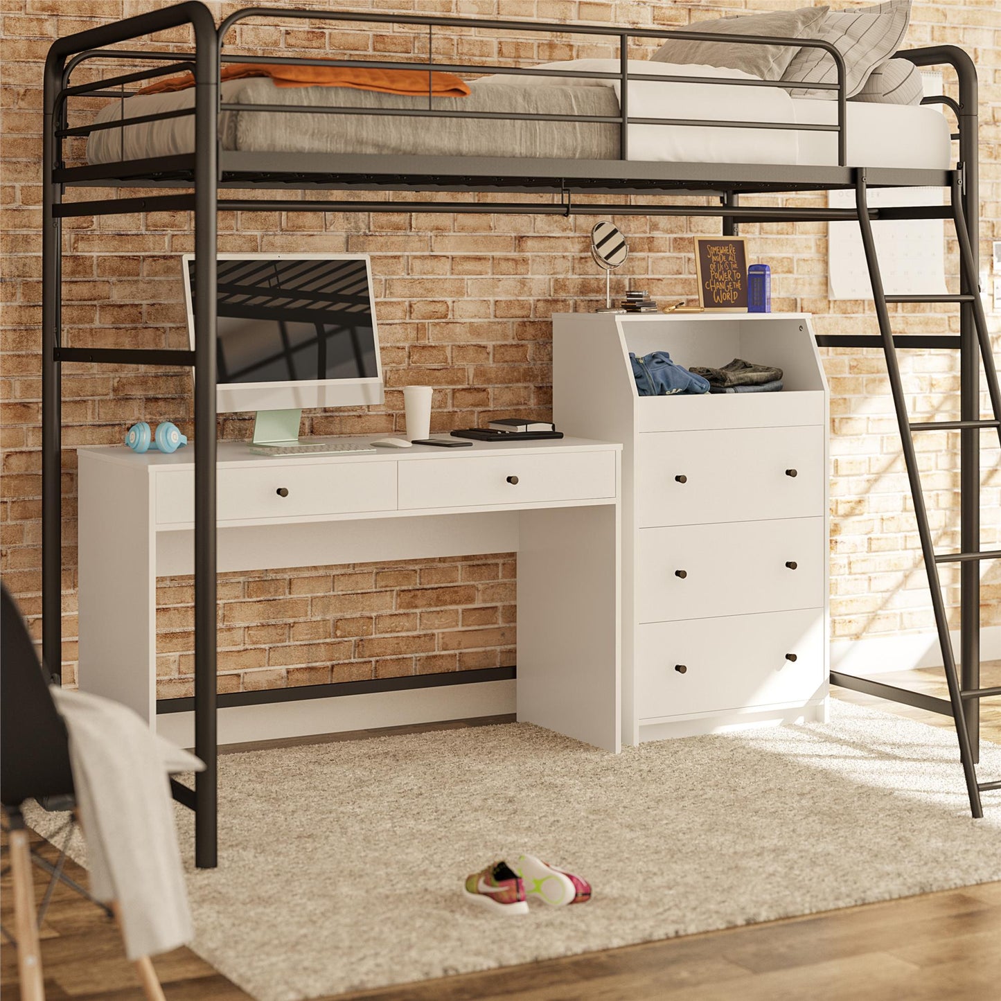 The Loft 3 Drawer Dresser - White