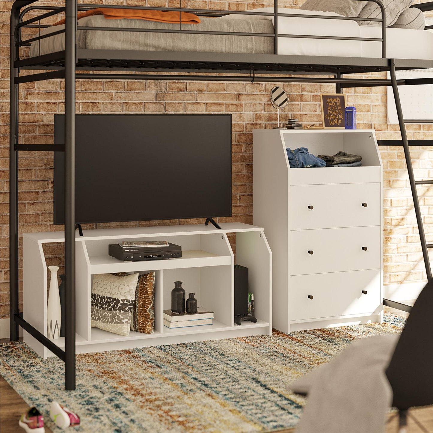 The Loft 3 Drawer Dresser - White
