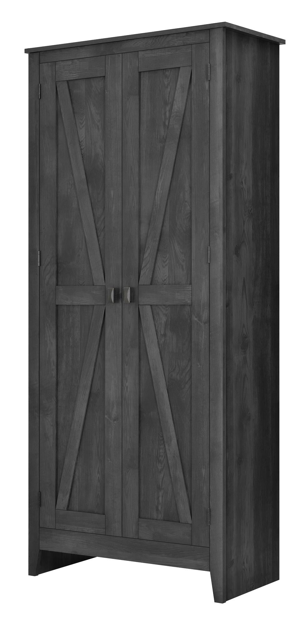 Farmington Rustic Farmhouse 31.5 Inch Wide Storage Cabinet - Rustic Gray