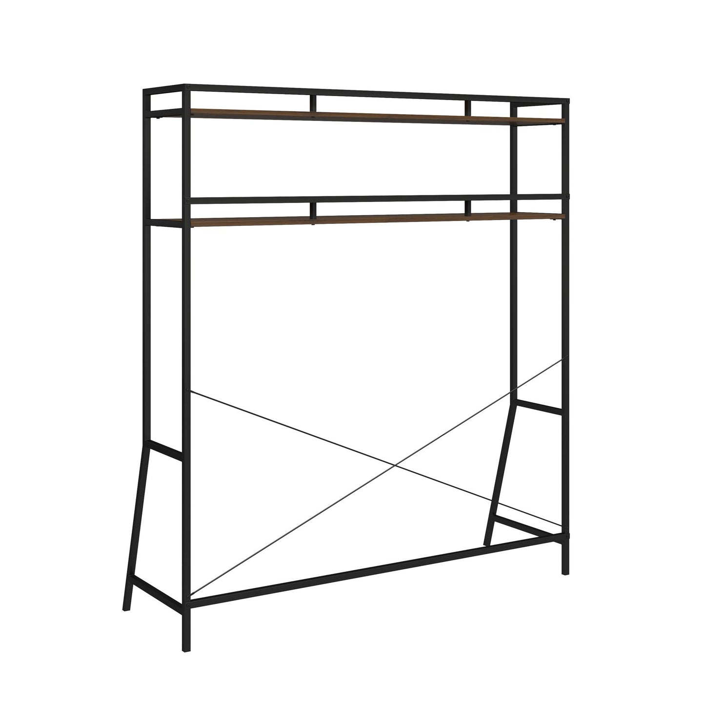 Beverly Full Size Over-The-Bed Storage - Walnut