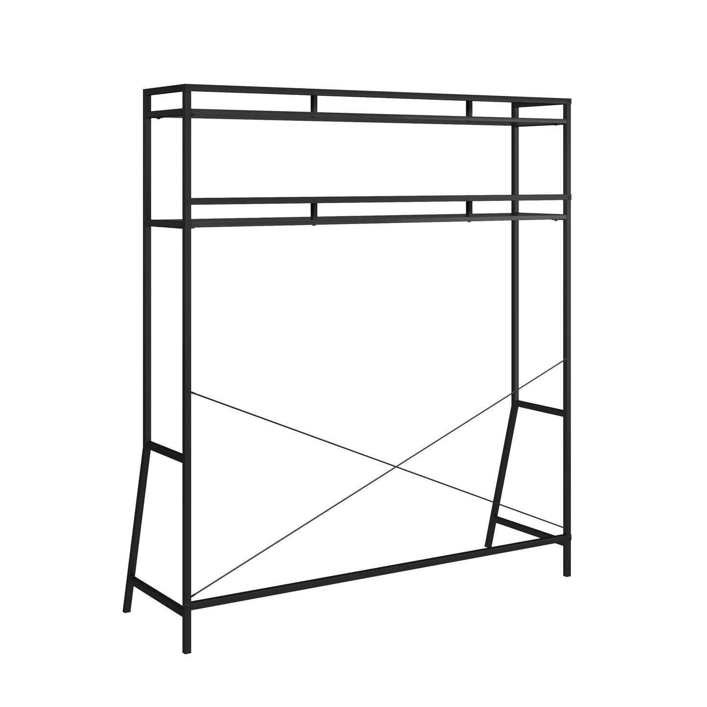 Beverly Full Size Over-The-Bed Storage - Black Oak
