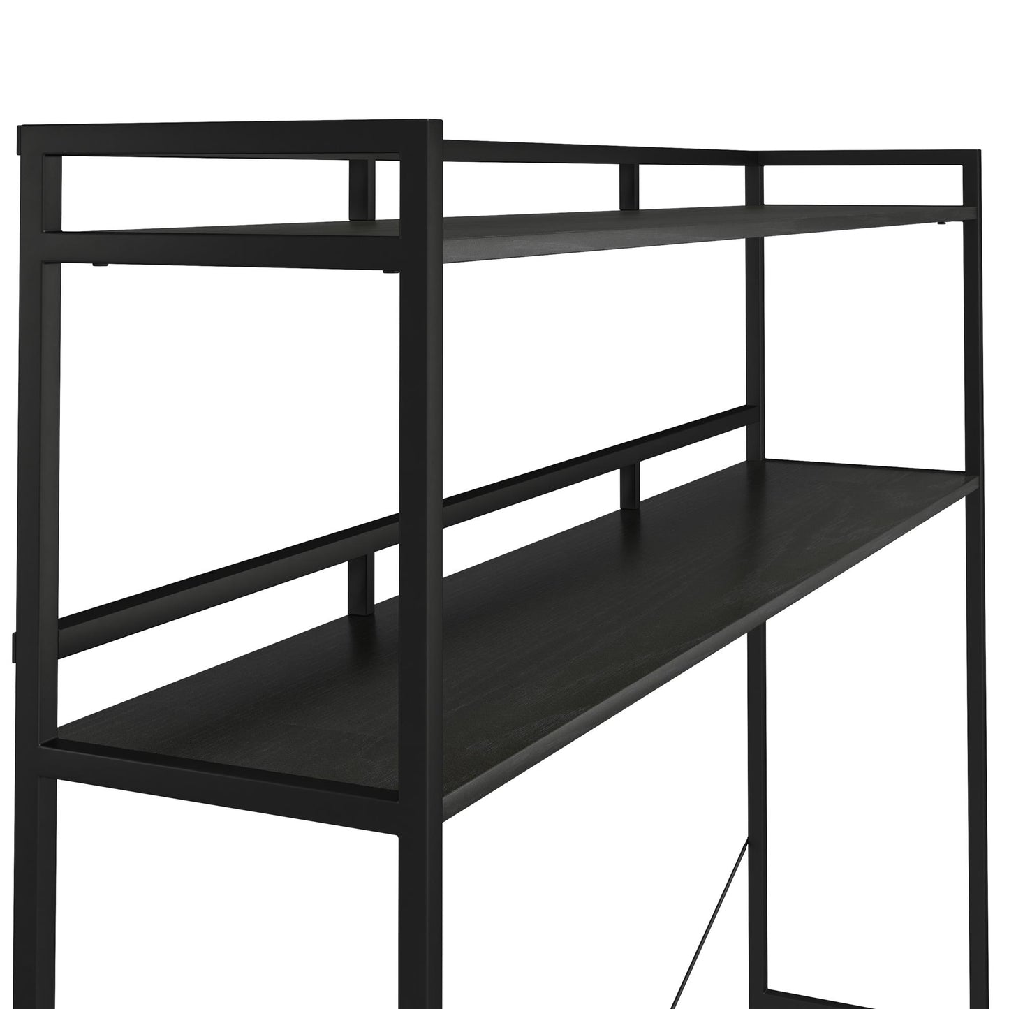 Beverly Full Size Over-The-Bed Storage - Black Oak