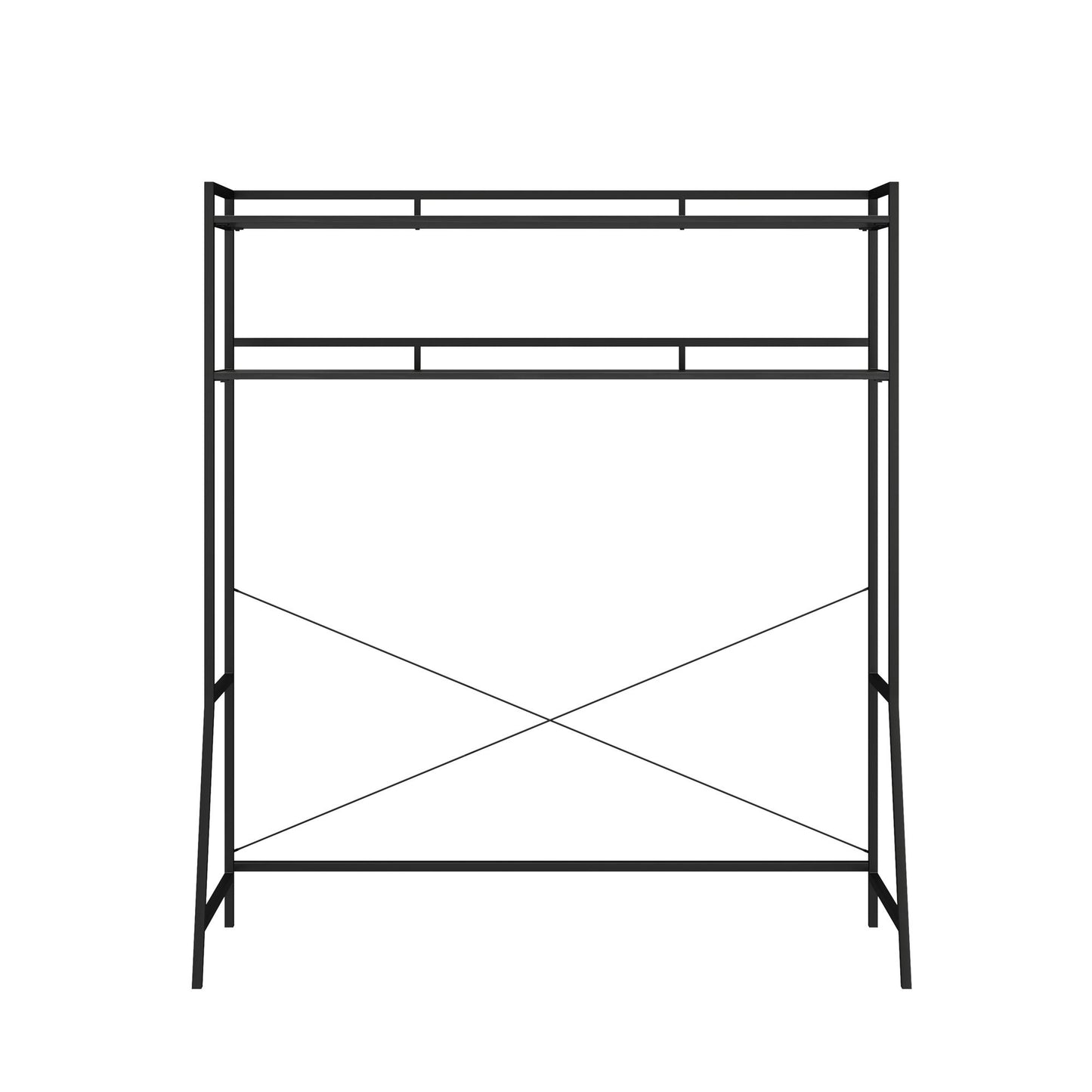Beverly Full Size Over-The-Bed Storage - Black Oak