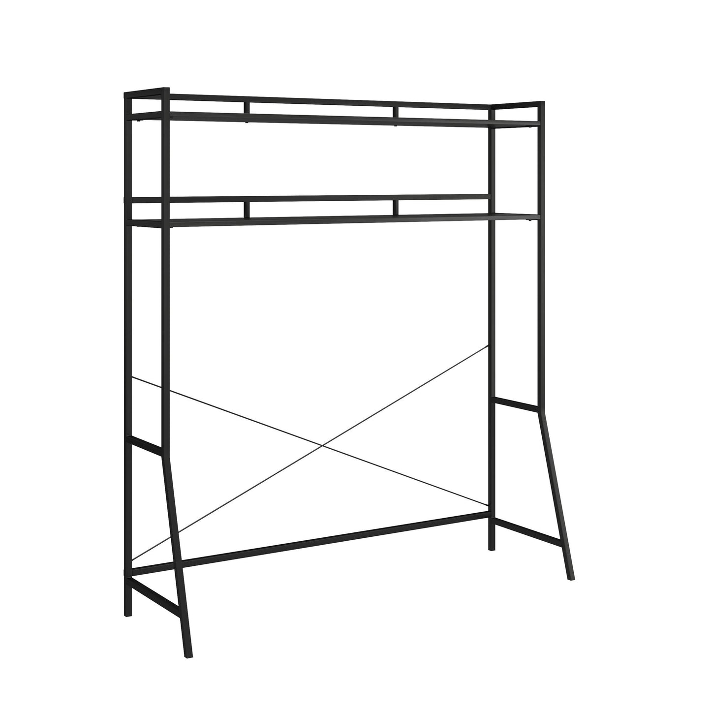Beverly Full Size Over-The-Bed Storage - Black Oak