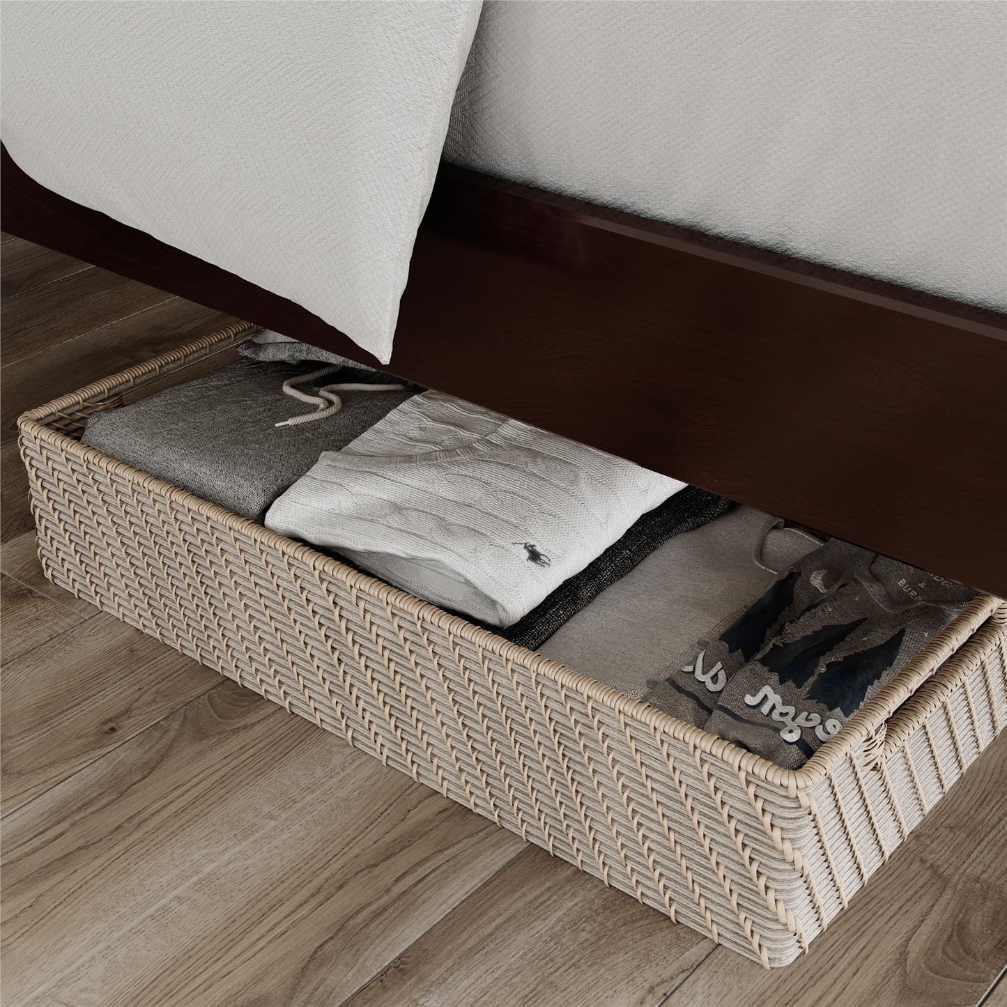 DHP Lorriana Wood Platform Bed, Twin Size, Espresso - Espresso - Twin