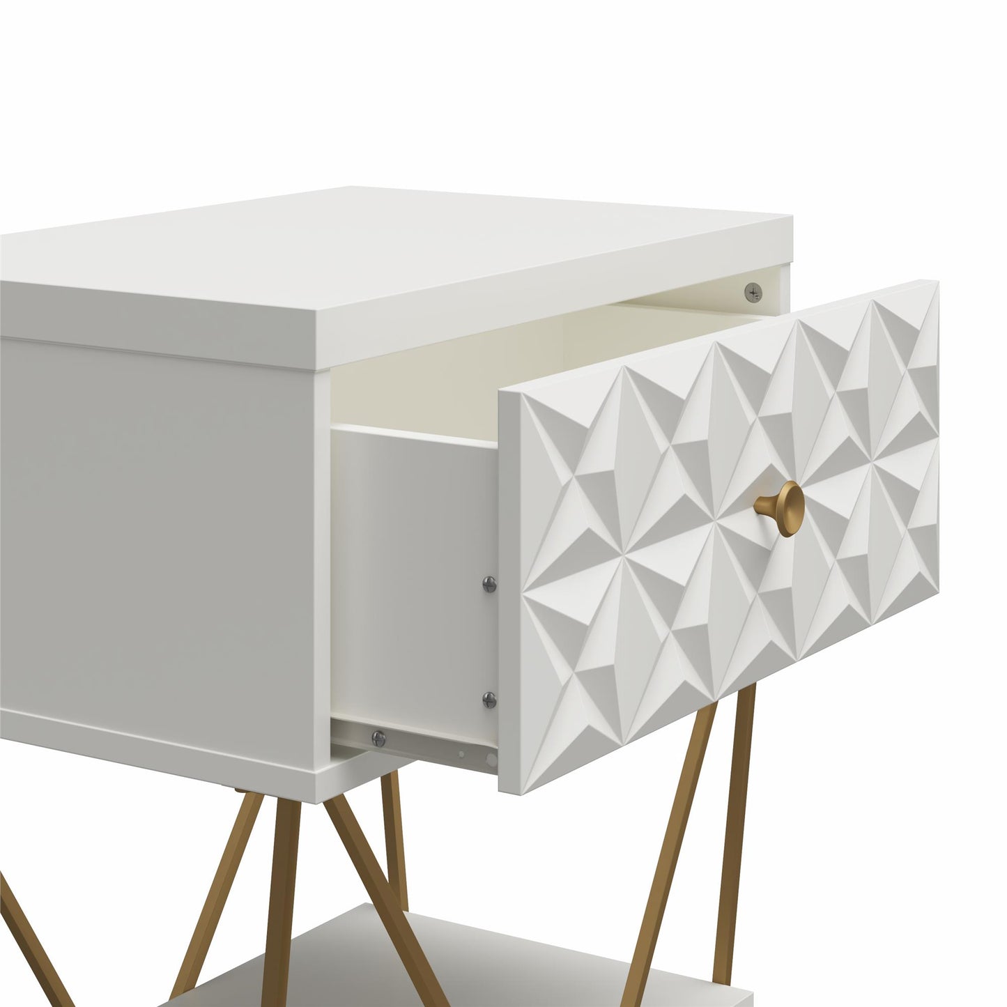 Blair Accent Table - White