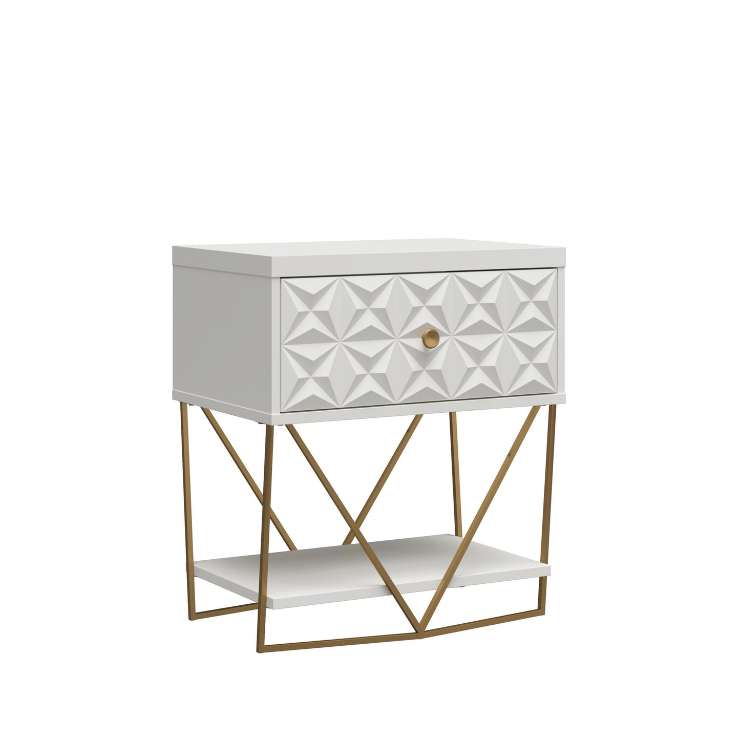 Blair Accent Table - White