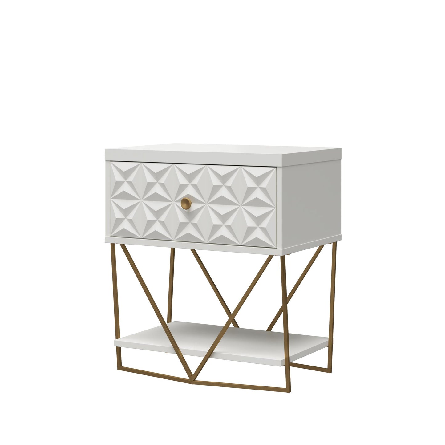 Blair Accent Table - White