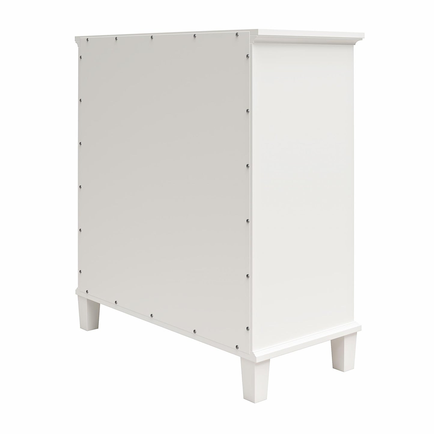 Celeste Accent Cabinet with Glass Doors - White