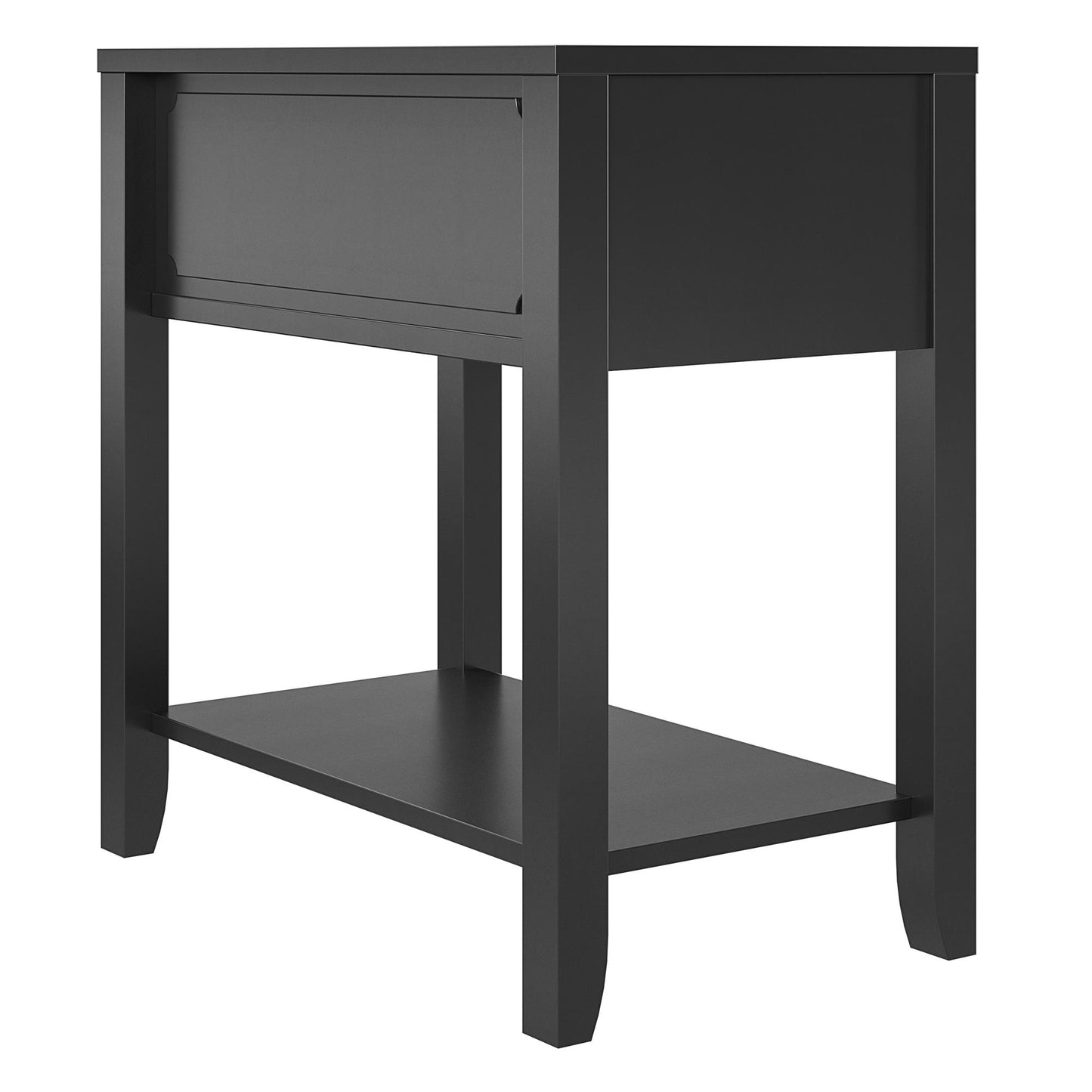 Her Majesty Narrow Side Table - Black