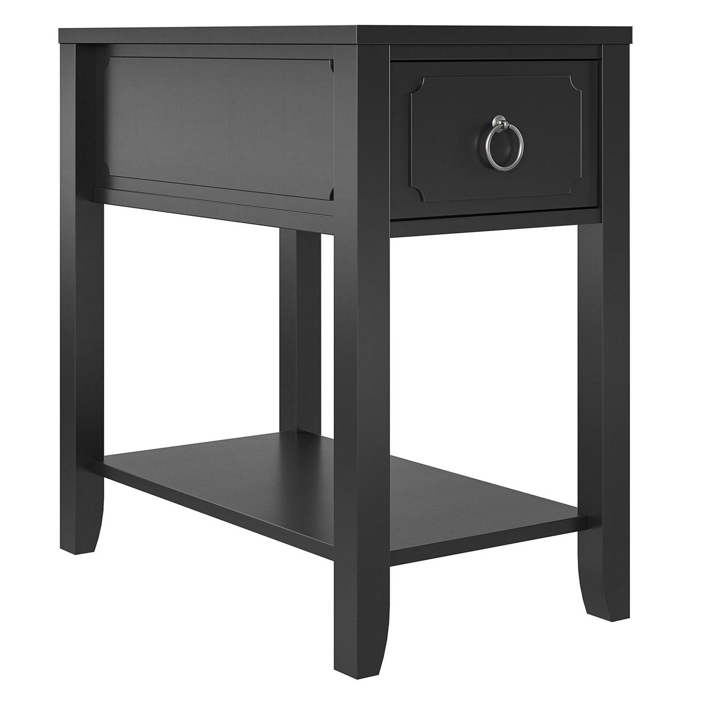 Her Majesty Narrow Side Table - Black