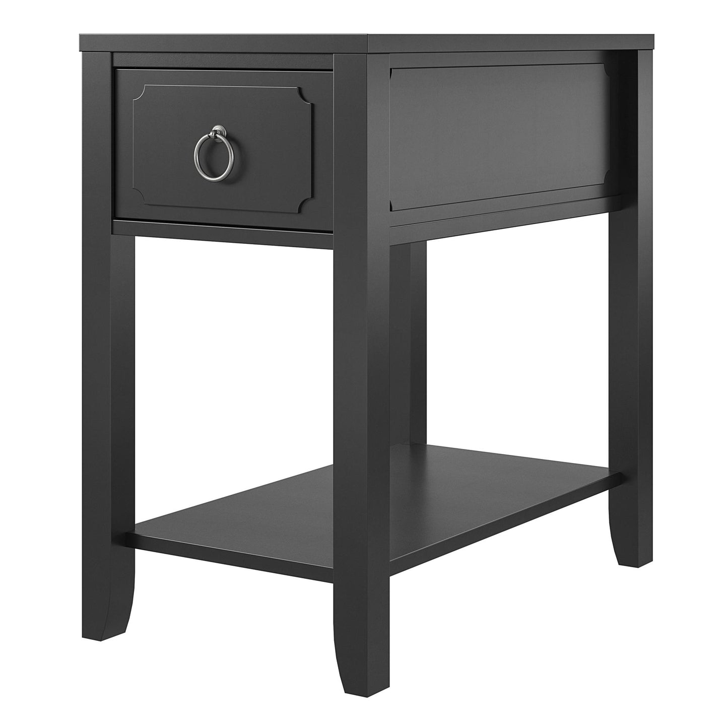 Her Majesty Narrow Side Table - Black